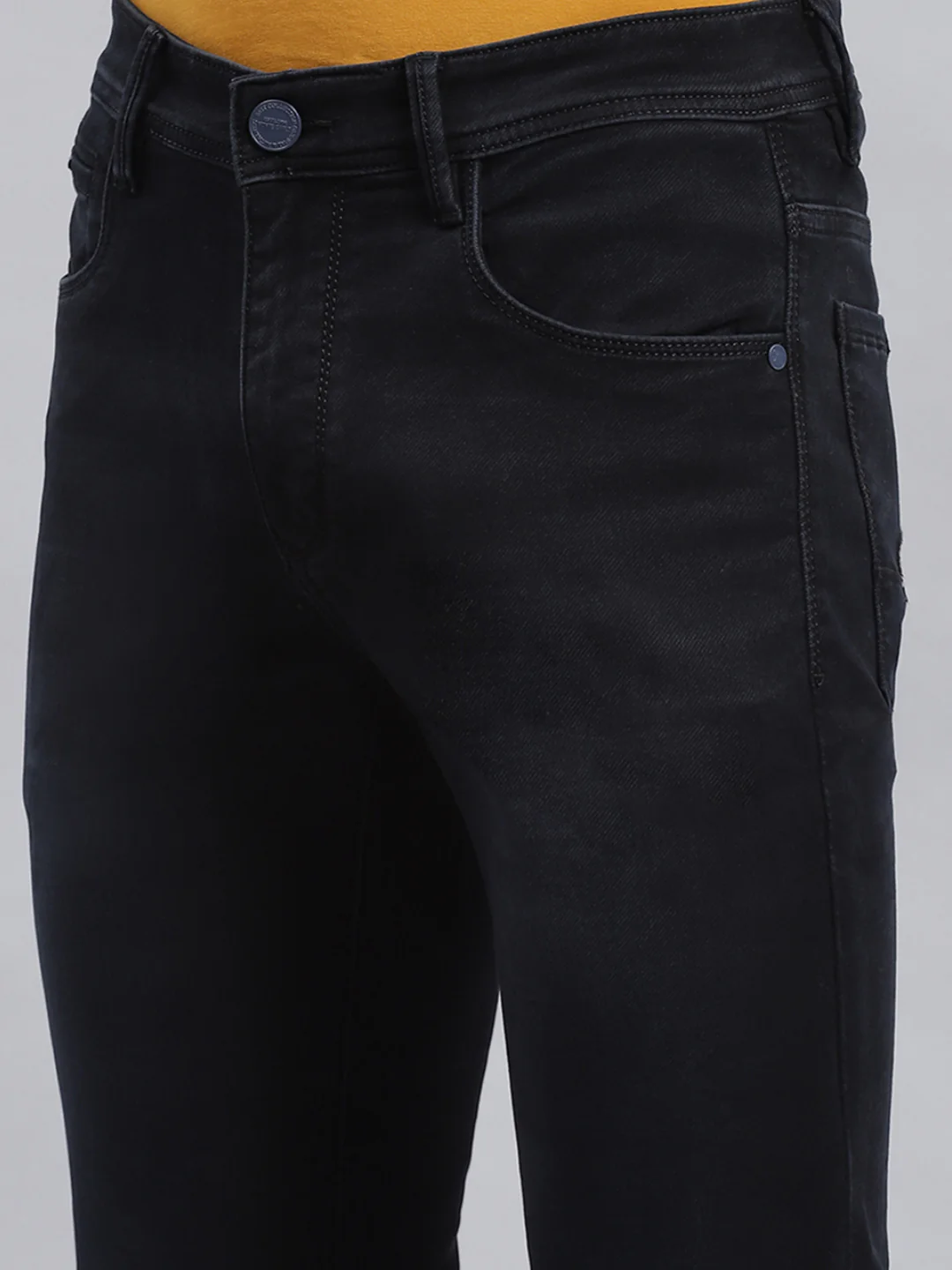 Men Black Narrow Fit Denim - Image 6