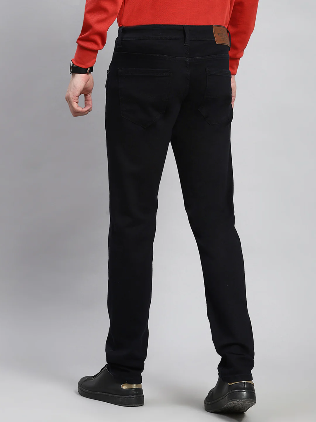 Men Black Narrow Fit Denim - Image 5