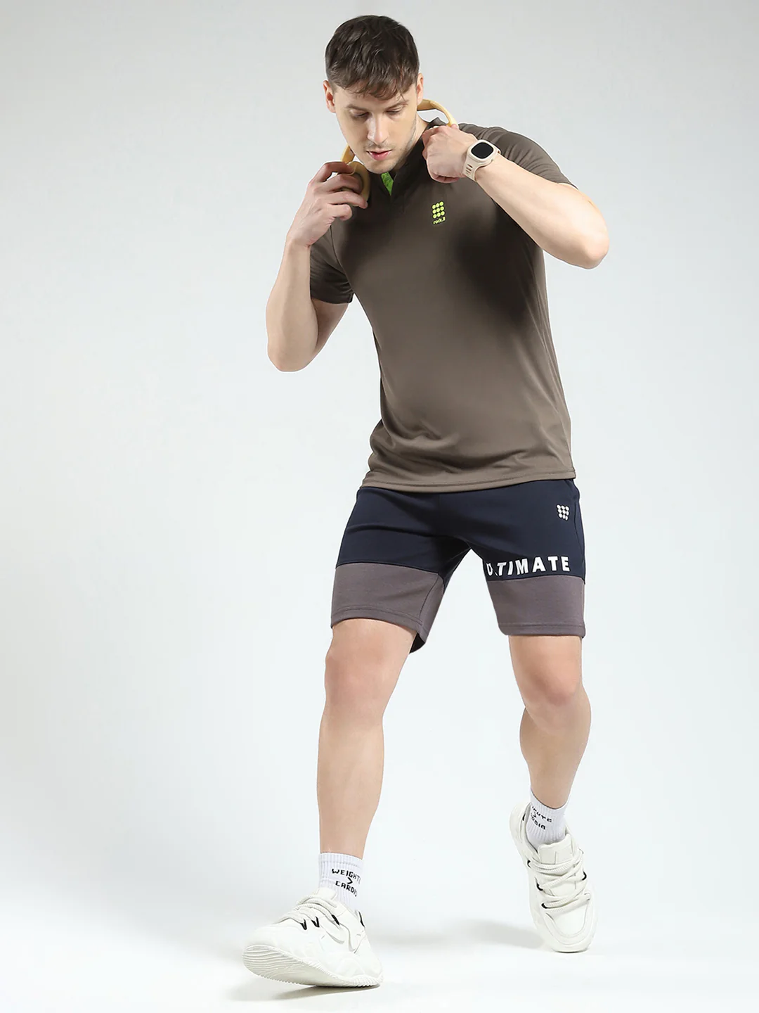 Rock.it Men Navy Blue Printed Regular Fit Shorts - Image 2