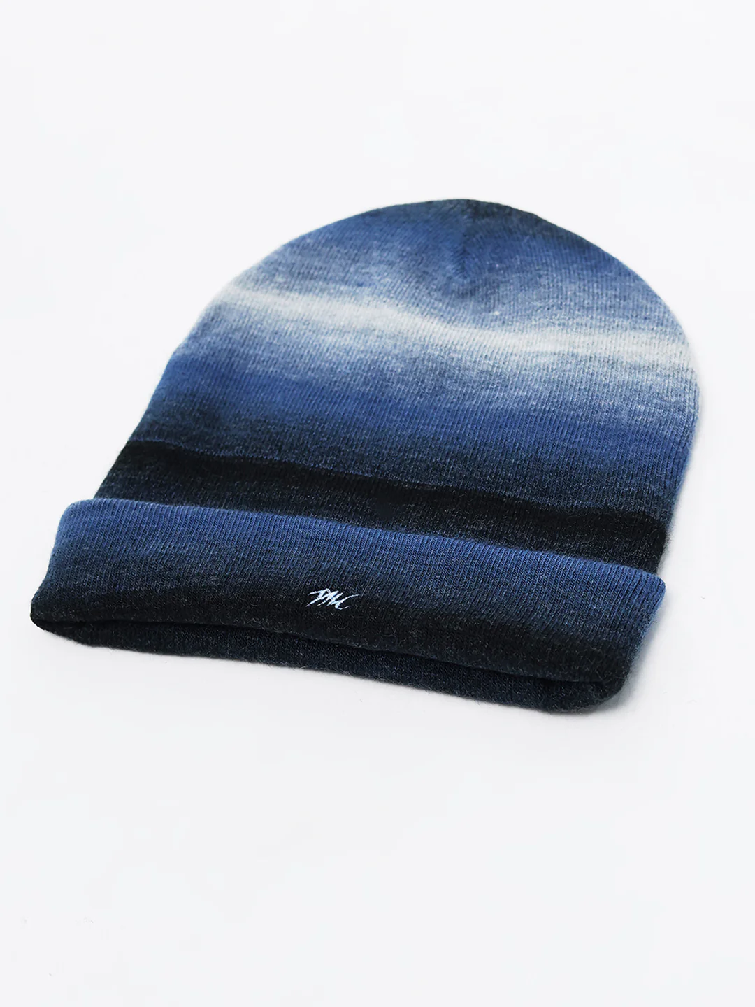 Men Navy Blue Self Design Blend Wool Cap - Image 6
