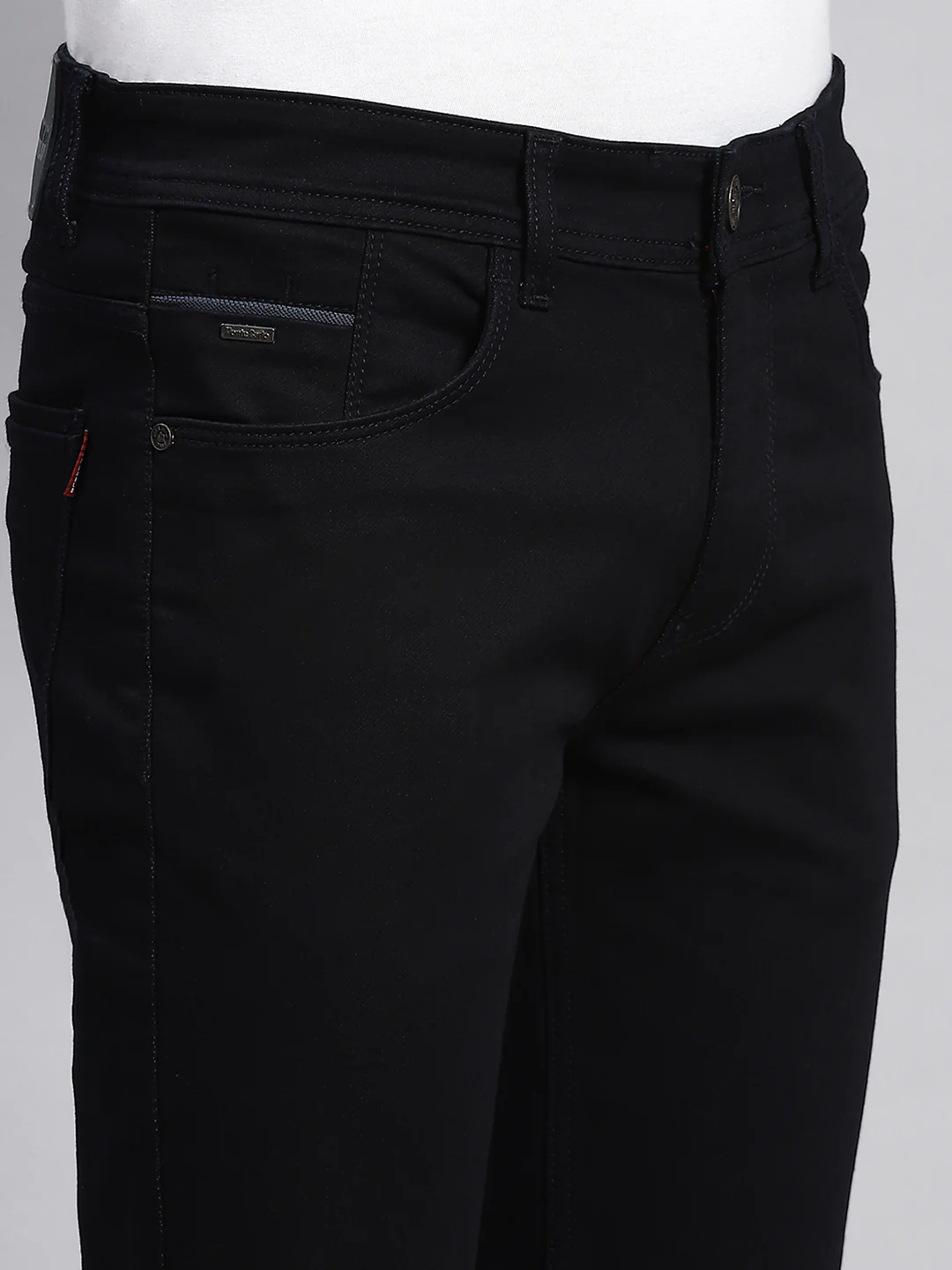 Men Navy Blue Skinny Fit Denim - Image 6