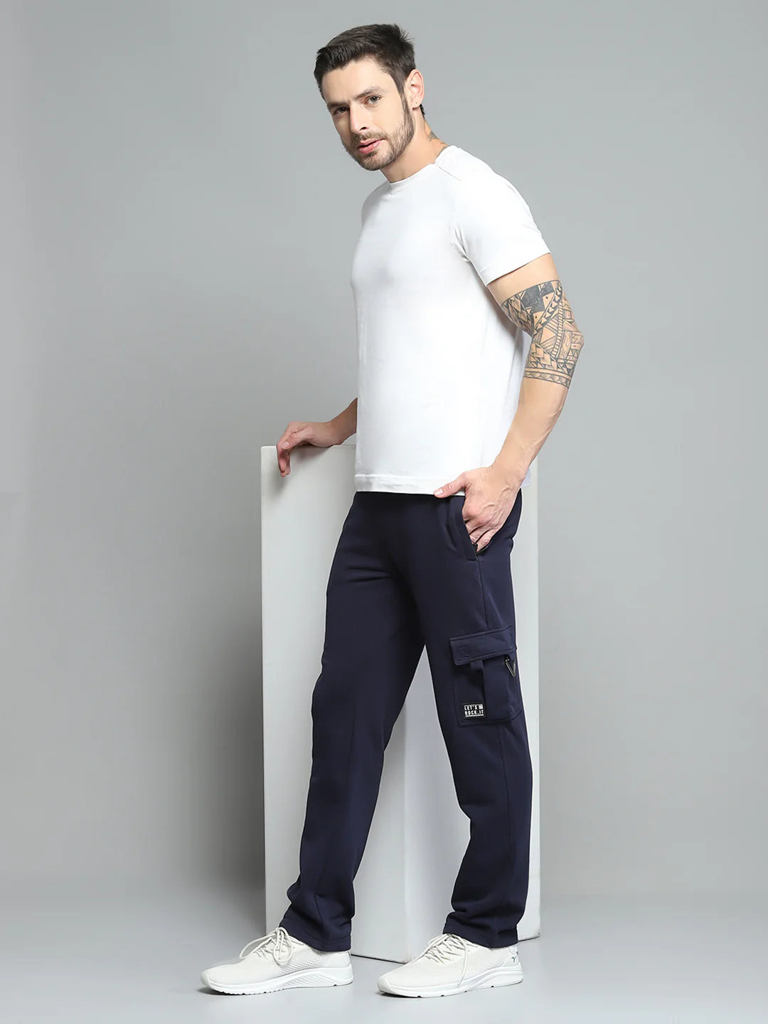 Rock.it Men Navy Blue Solid   Lower - Image 2