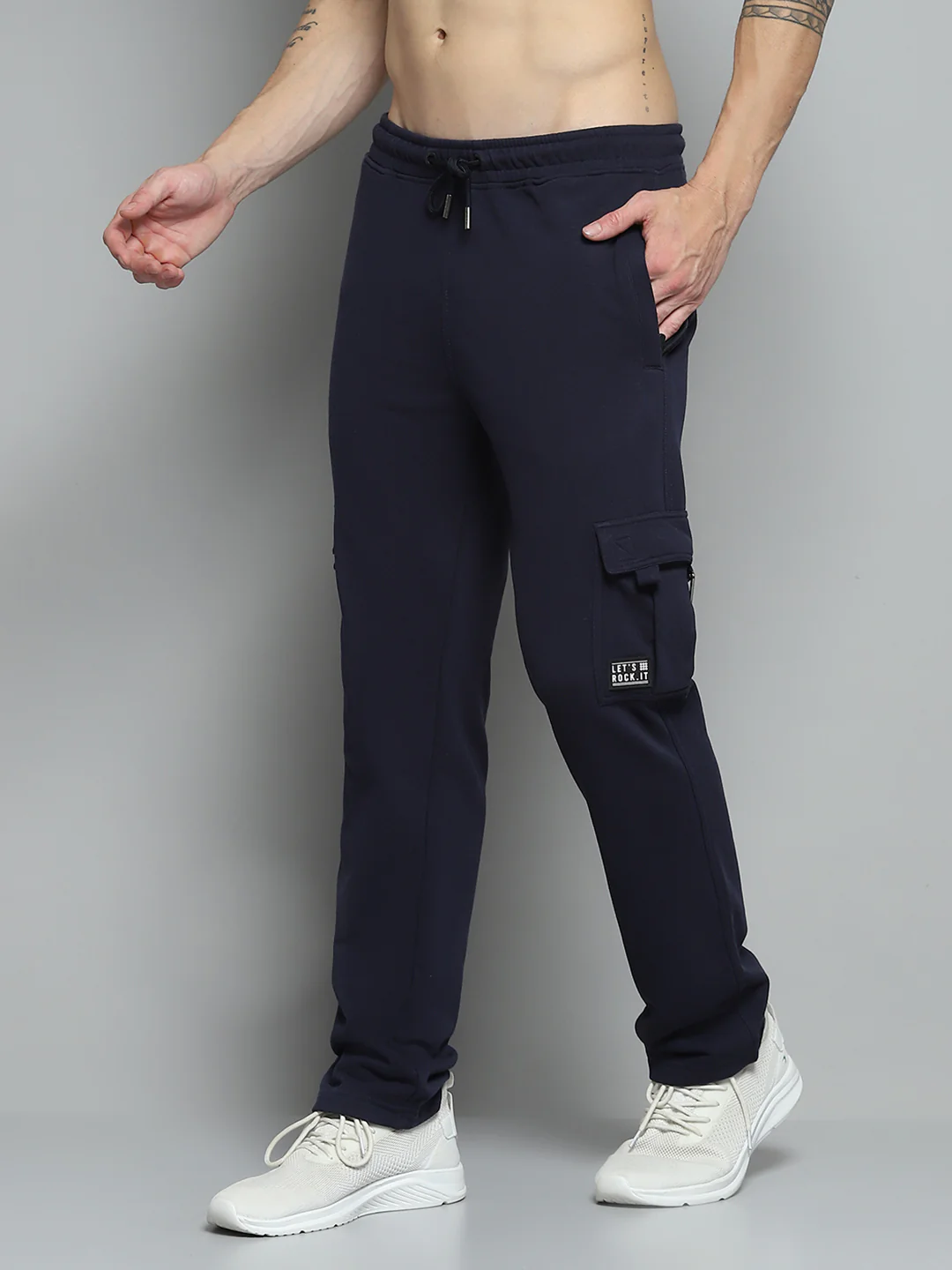 Rock.it Men Navy Blue Solid   Lower - Image 3
