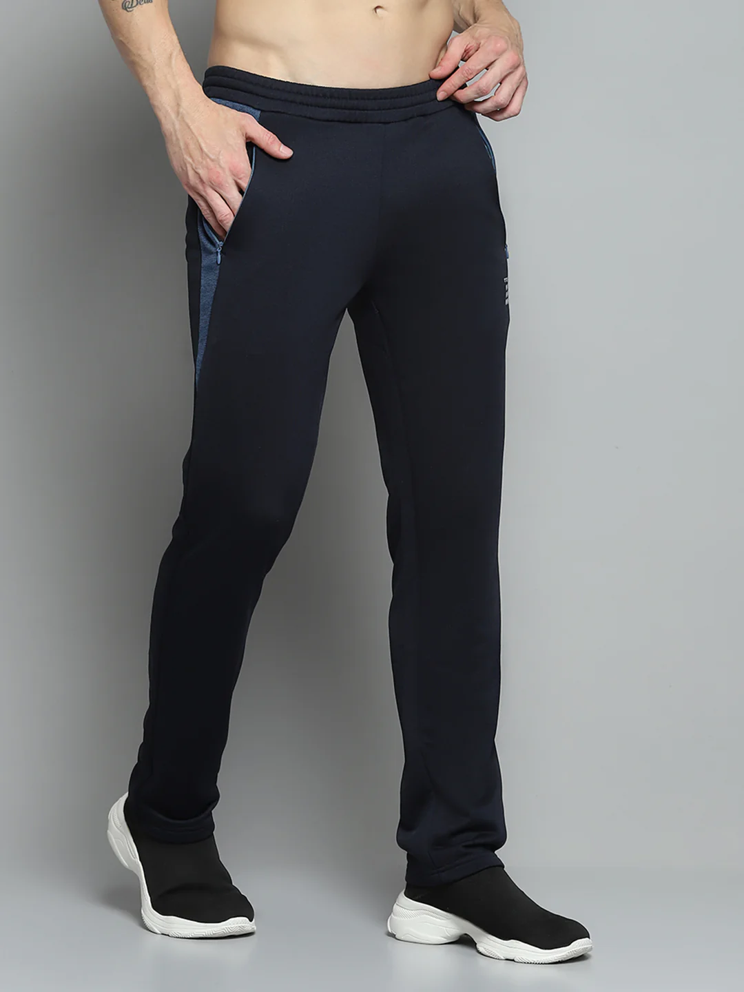 Rock.it Men Navy Blue Solid Lower - Image 4