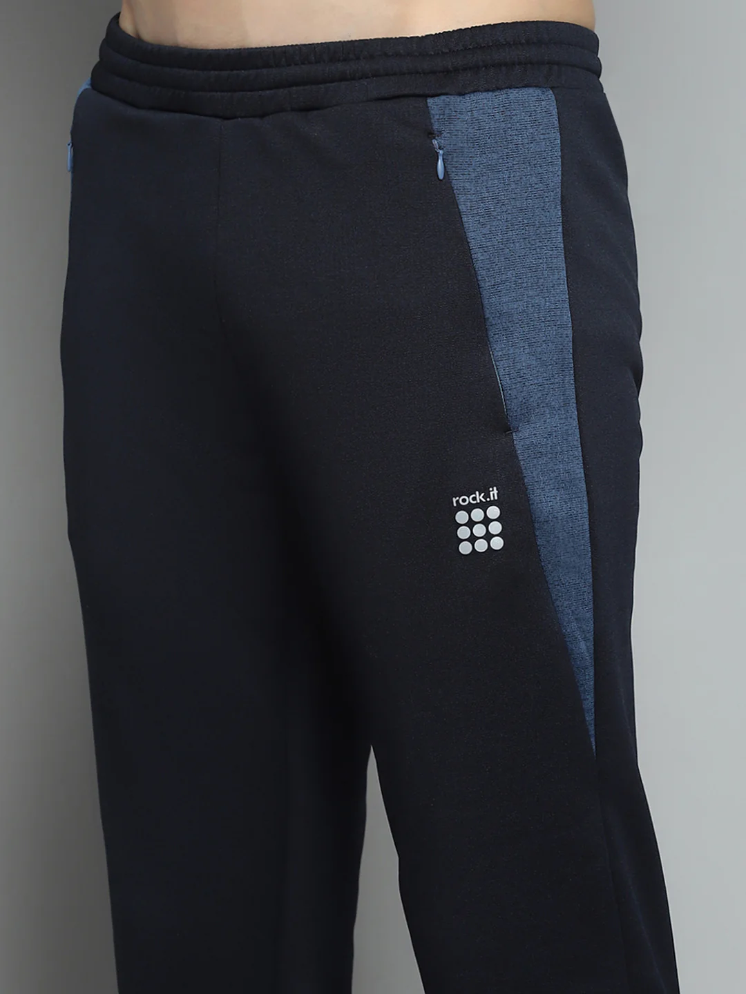 Rock.it Men Navy Blue Solid Lower - Image 6