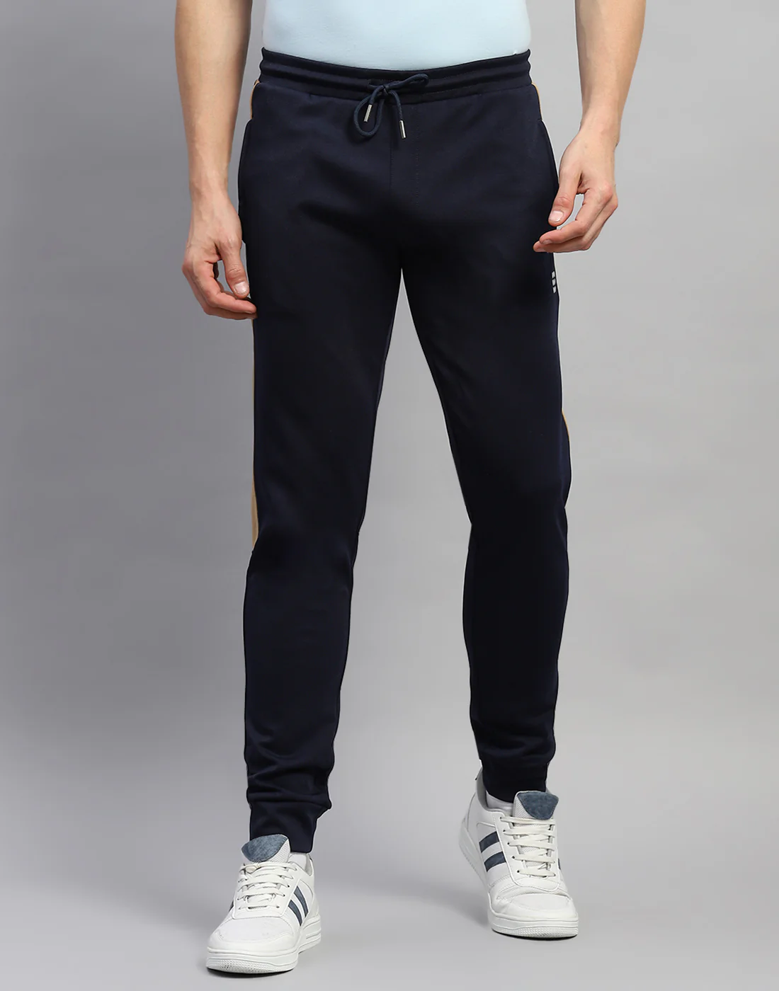 Rock.it Men Navy Blue Solid Regular Fit Jogger - Image 3