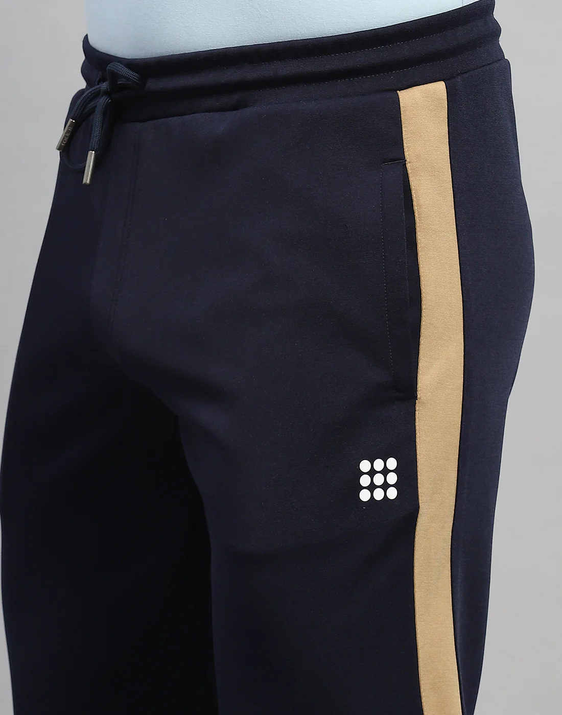 Rock.it Men Navy Blue Solid Regular Fit Jogger - Image 6
