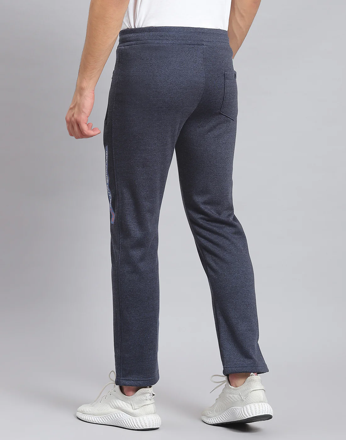 Men Navy Blue Solid Regular Fit Winter Lower - Image 5