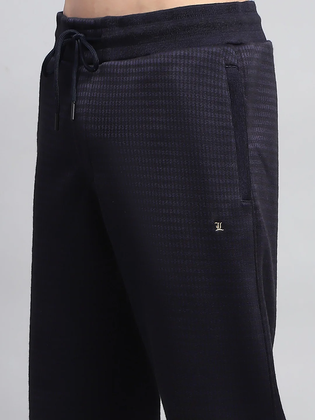 Men Navy Blue Solid Regular Fit Lower - Image 6