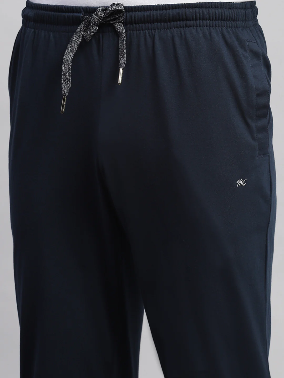 Men Navy Blue Solid Regular Fit Lower - Image 6