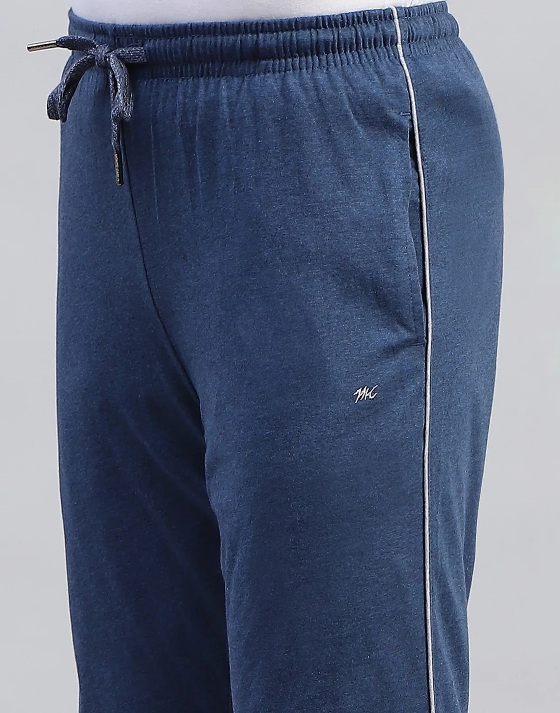 Men Navy Blue Solid Regular Fit Lower - Image 6