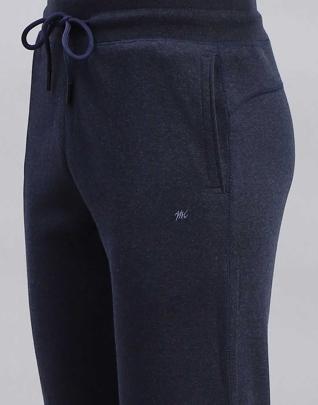 Men Navy Blue Solid Regular Fit Lower - Image 7