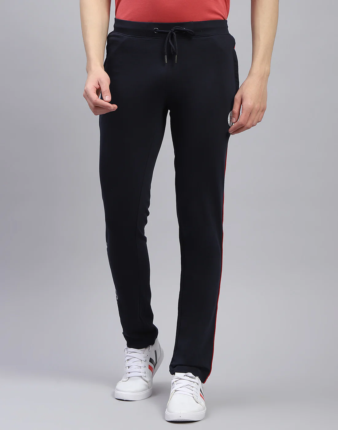Men Navy Blue Solid Regular Fit Lower - Image 3