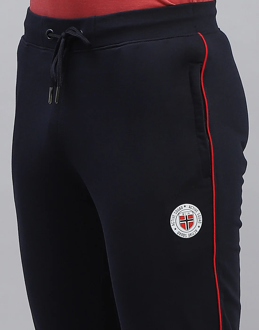 Men Navy Blue Solid Regular Fit Lower - Image 7