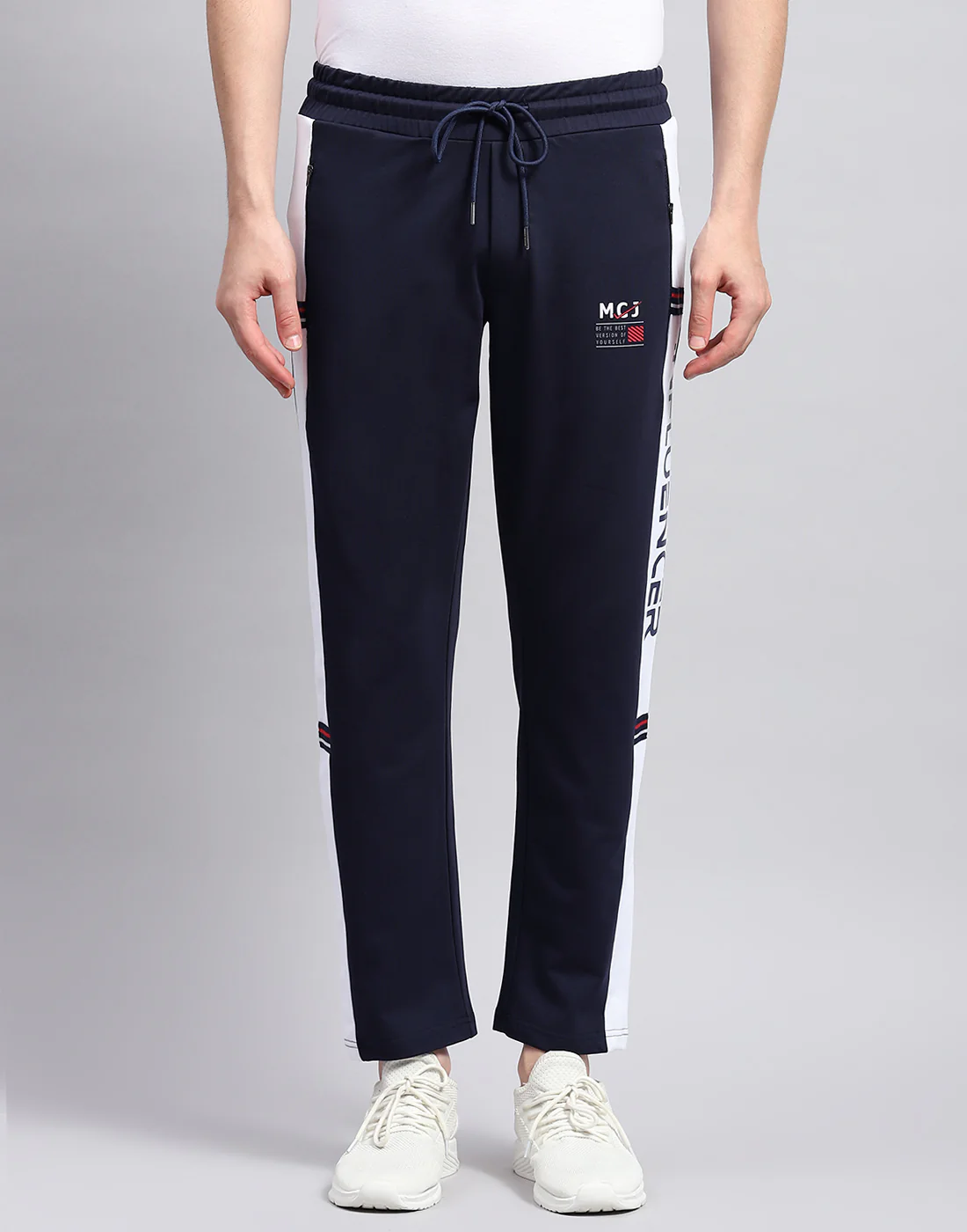 Men Navy Blue Solid Regular Fit Lower - Image 3