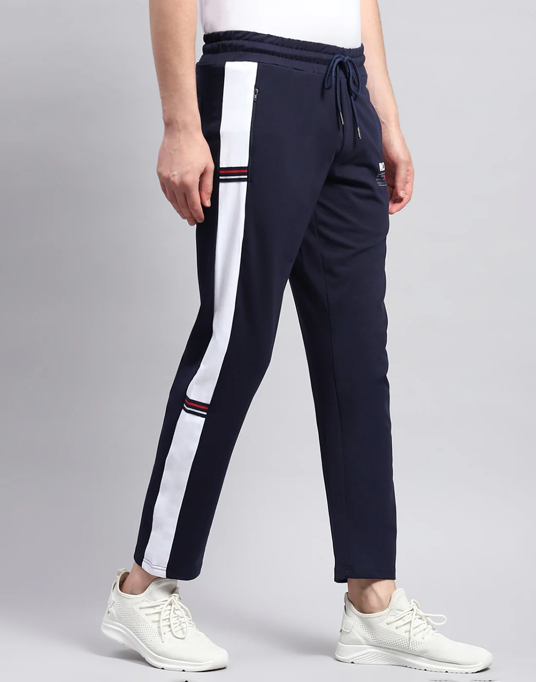 Men Navy Blue Solid Regular Fit Lower - Image 4