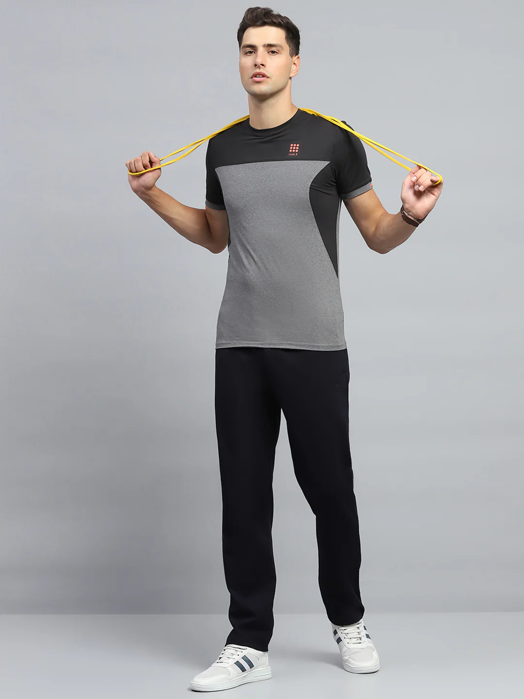 Men Navy Blue Solid Regular Fit Lower - Image 2