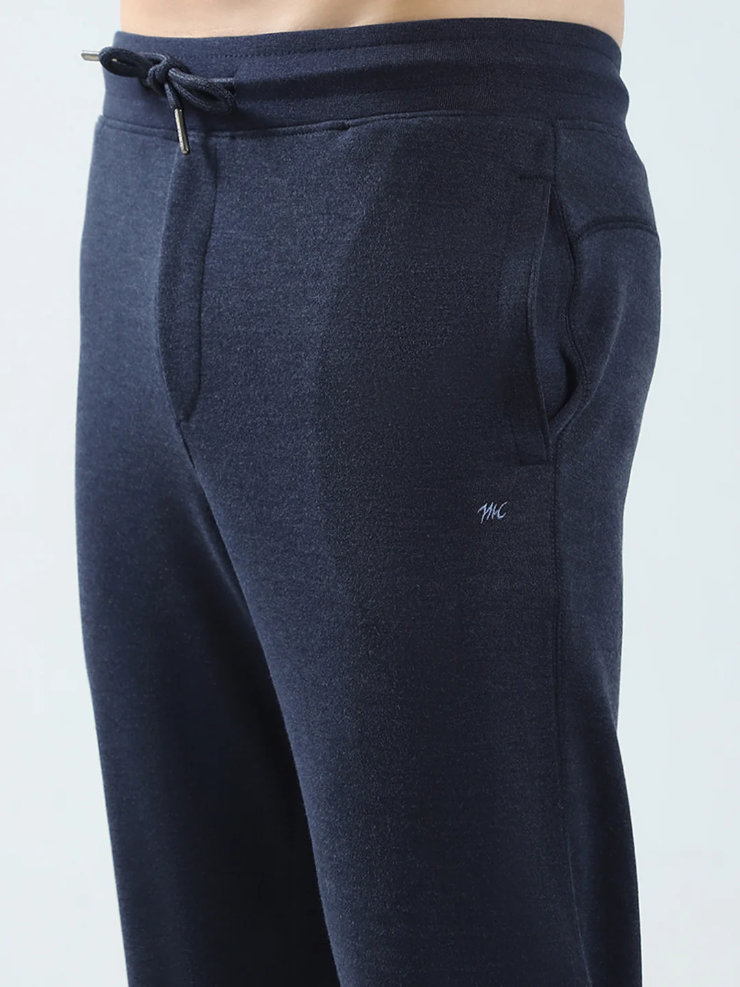 Men Navy Blue Solid Regular Fit Lower - Image 6