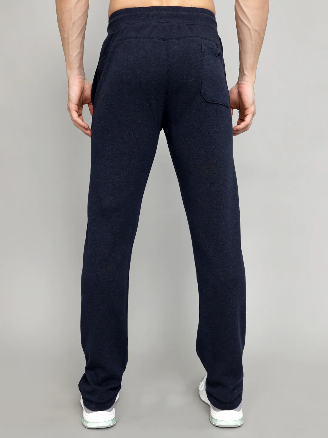 Men Navy Blue Solid Regular Fit Lower - Image 5