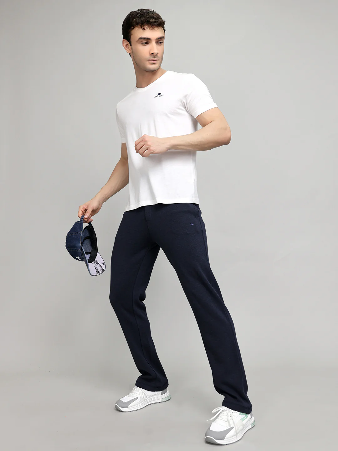 Men Navy Blue Solid Regular Fit Lower - Image 6