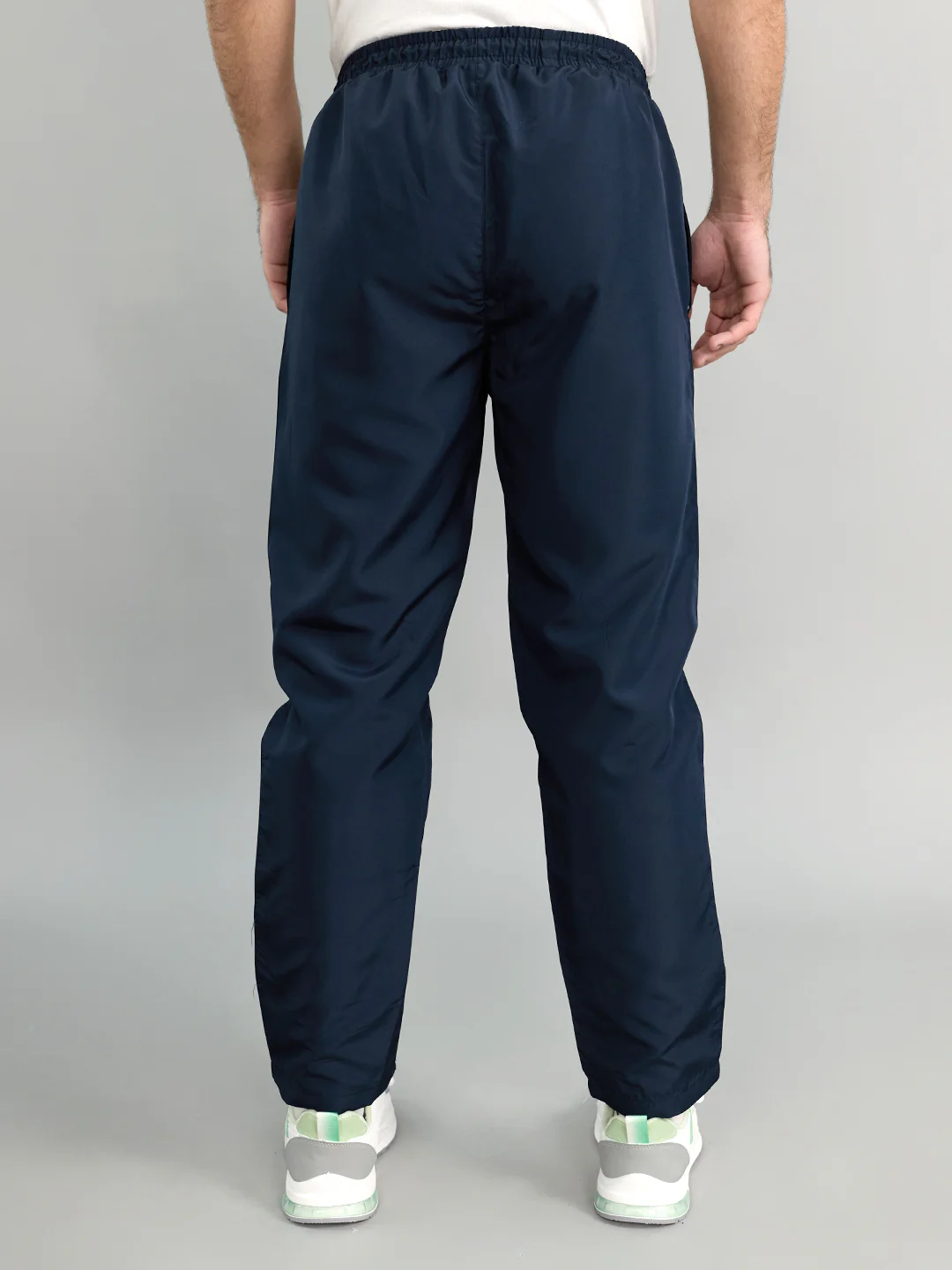 Men Navy Blue Solid Regular Fit Lower - Image 4