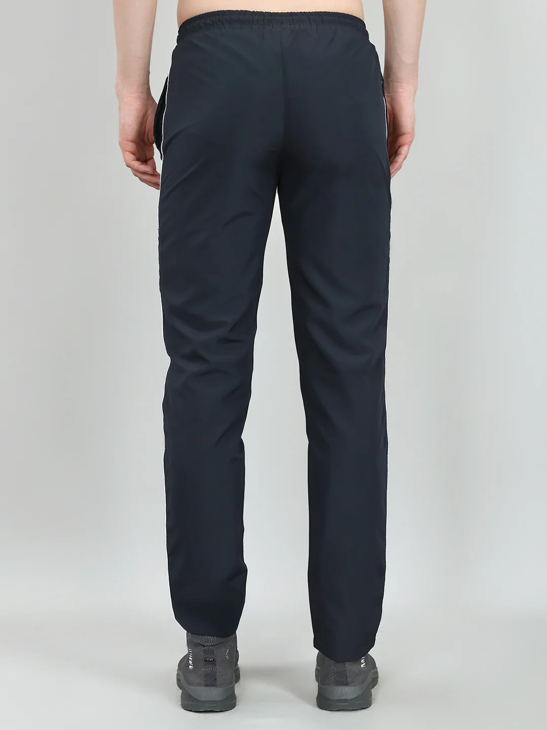 Men Navy Blue Solid Regular Fit Lower - Image 5