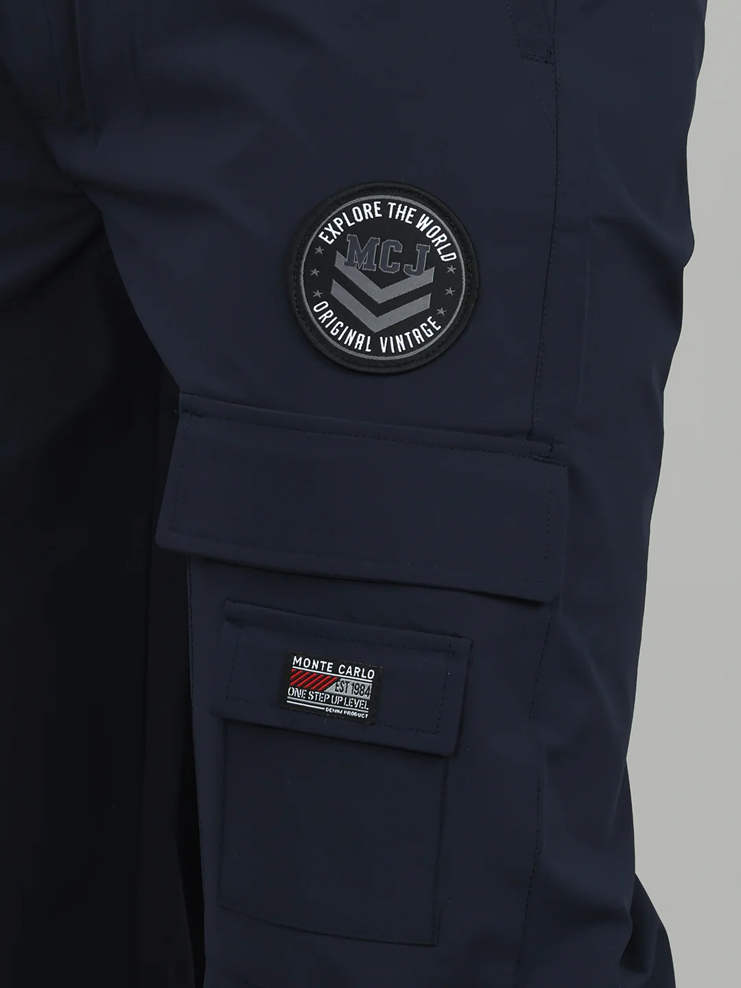 Men Navy Blue Solid Regular Fit Lower - Image 6