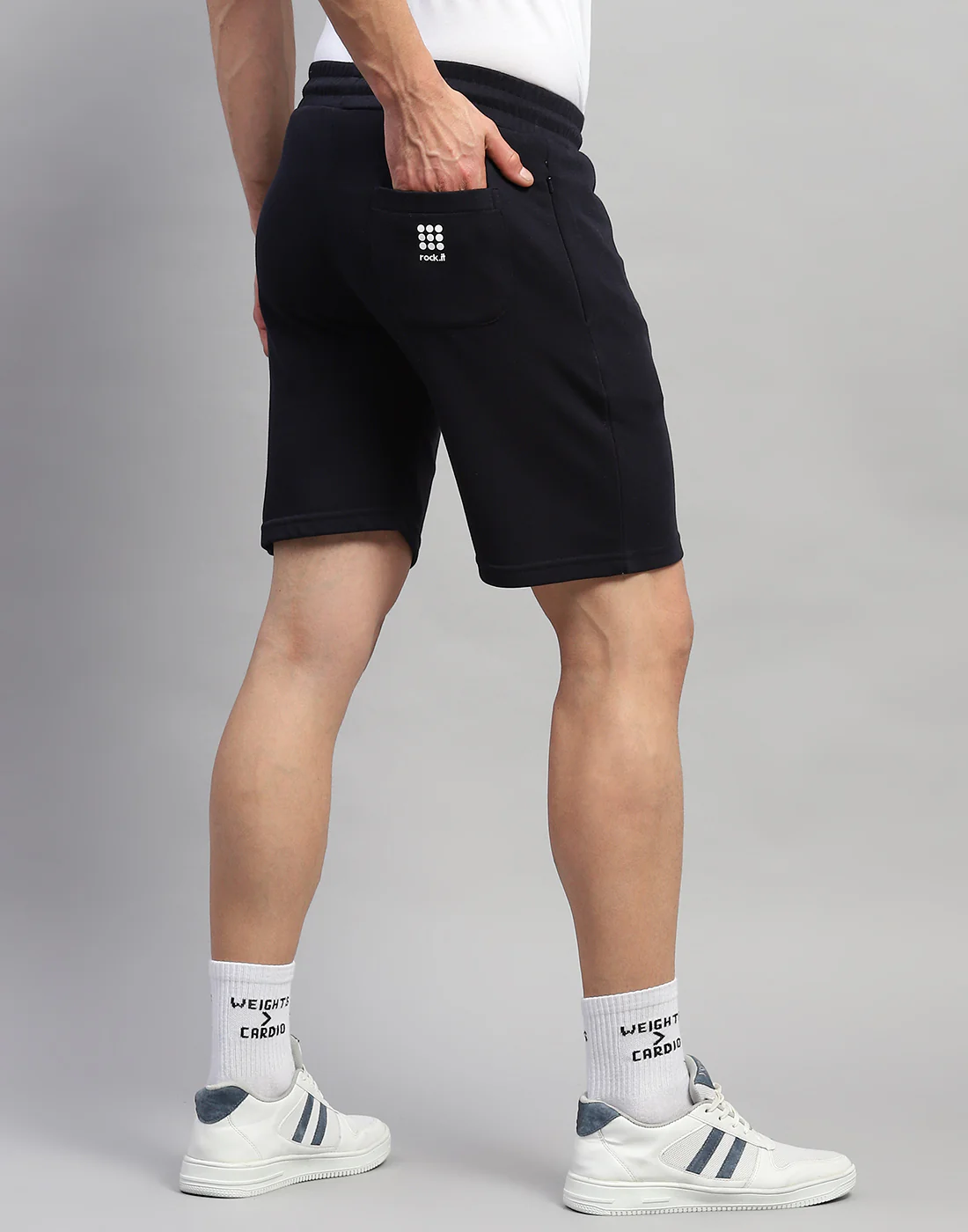 Rock.it Men Navy Blue Solid Regular Fit Short - Image 7
