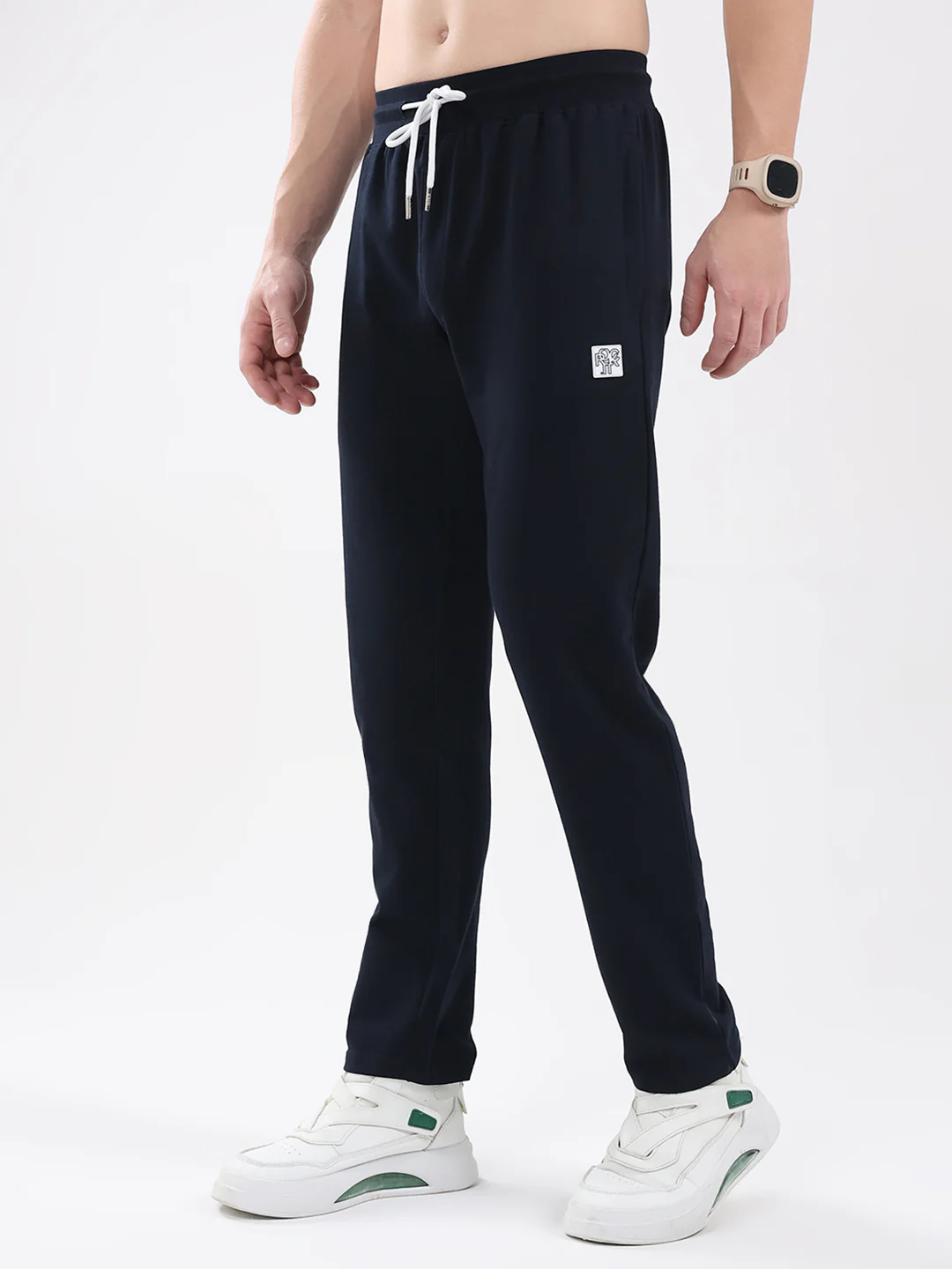 Rock.it Men Navy Blue Solid Regular Fit Winter Lower - Image 3