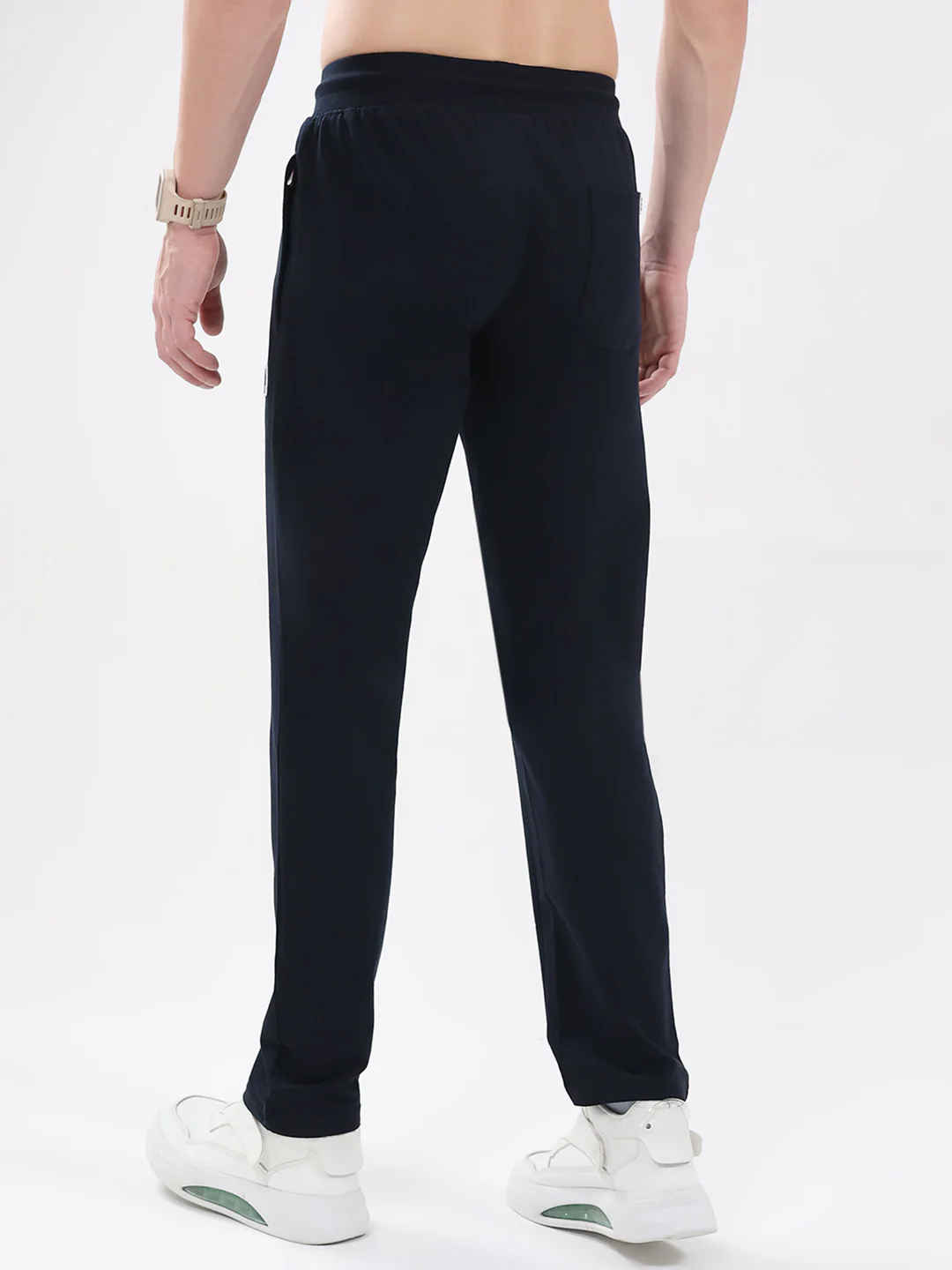 Rock.it Men Navy Blue Solid Regular Fit Winter Lower - Image 5