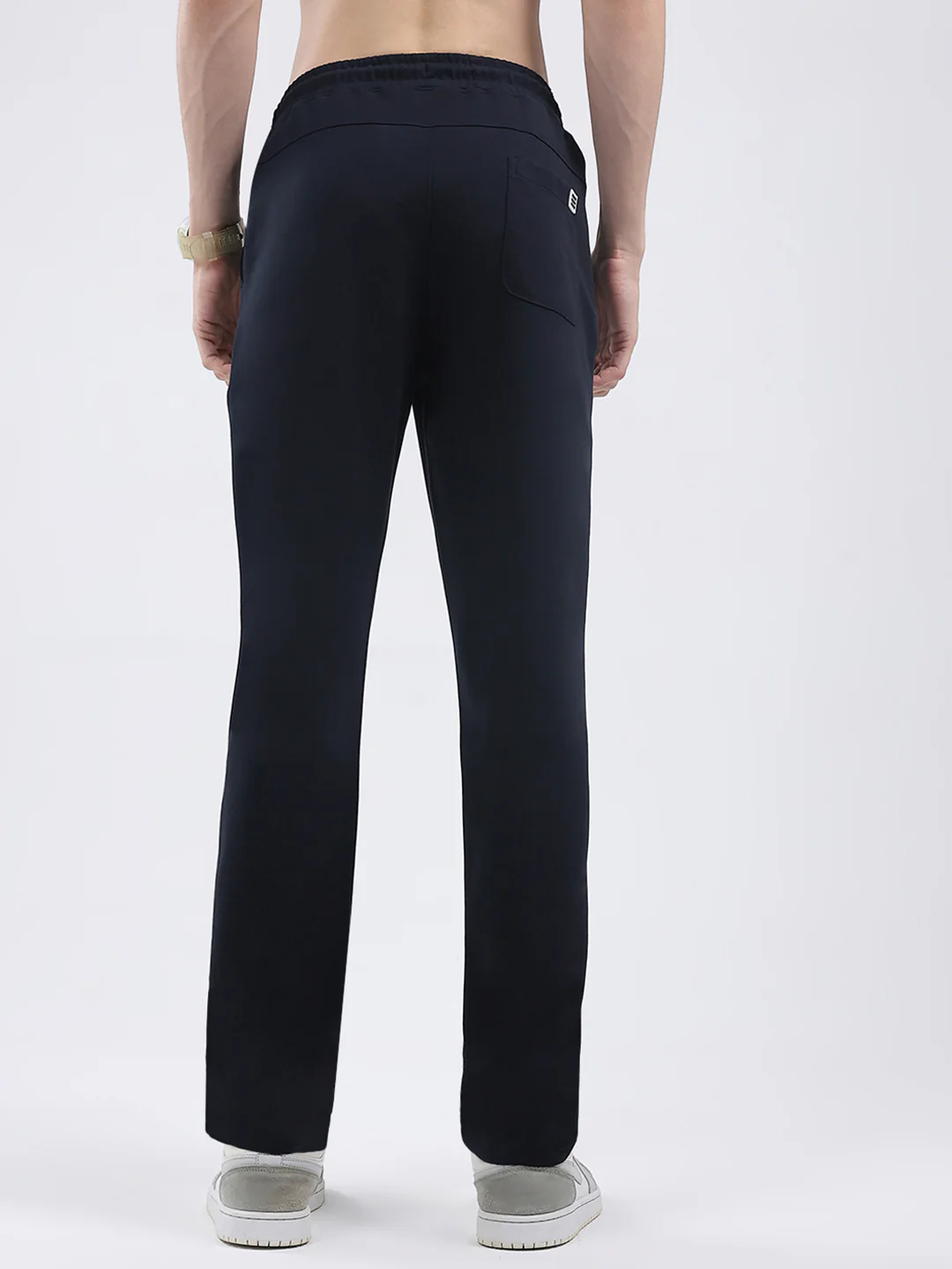 Rock.it Men Navy Blue Solid Regular Fit Winter Lower - Image 5