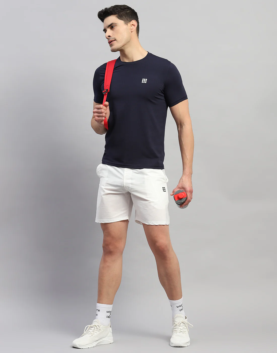 Rock.it Men Navy Blue Solid Round Neck Half Sleeve T-Shirt - Image 6