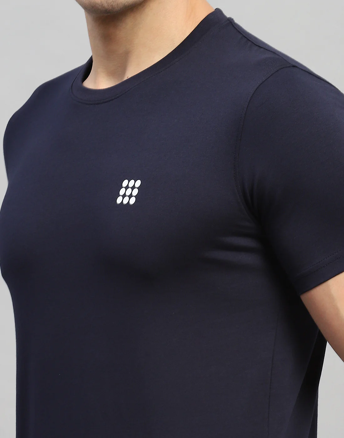 Rock.it Men Navy Blue Solid Round Neck Half Sleeve T-Shirt - Image 7