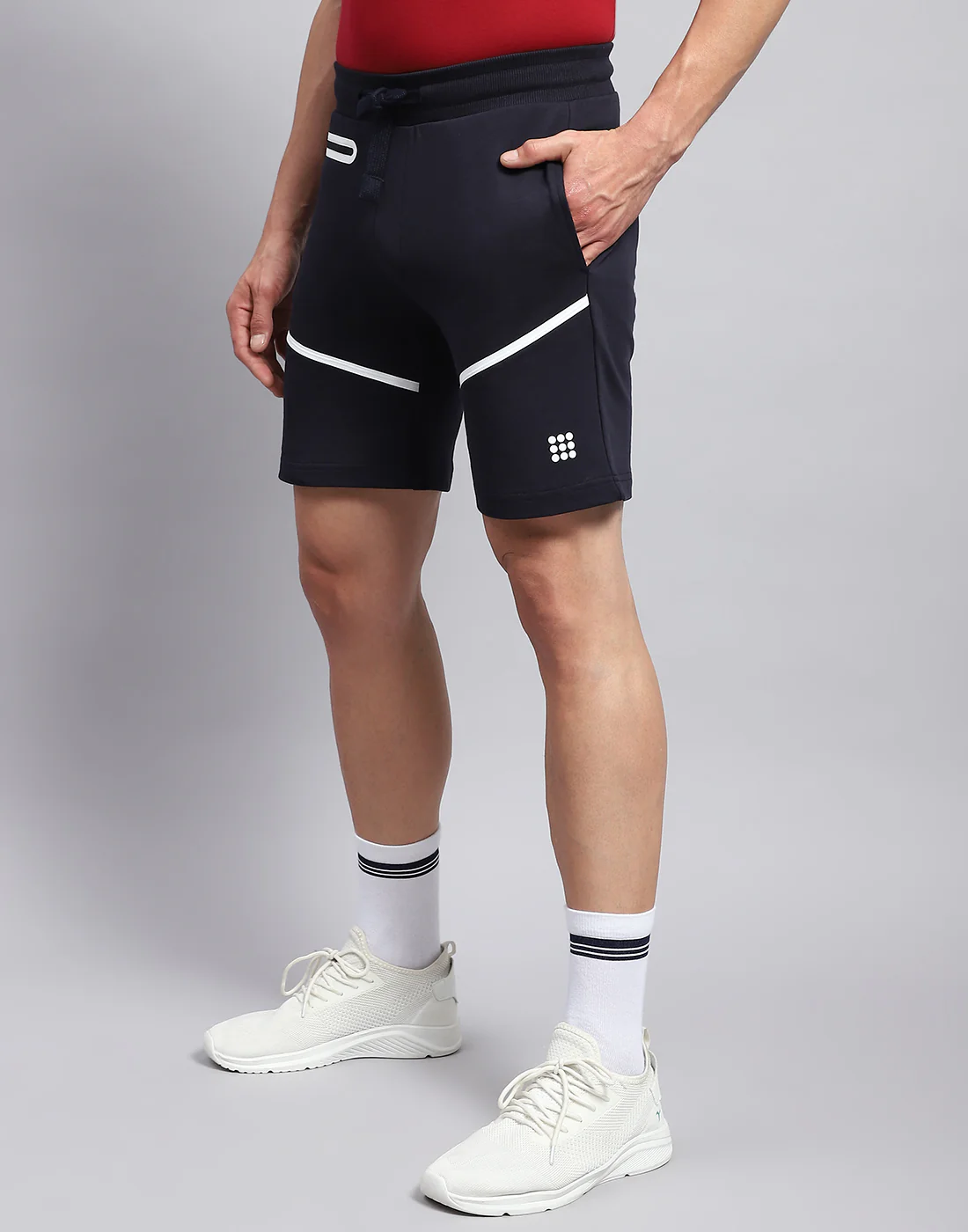 Rock.it Men Navy Blue Solid Smart Fit Short - Image 4