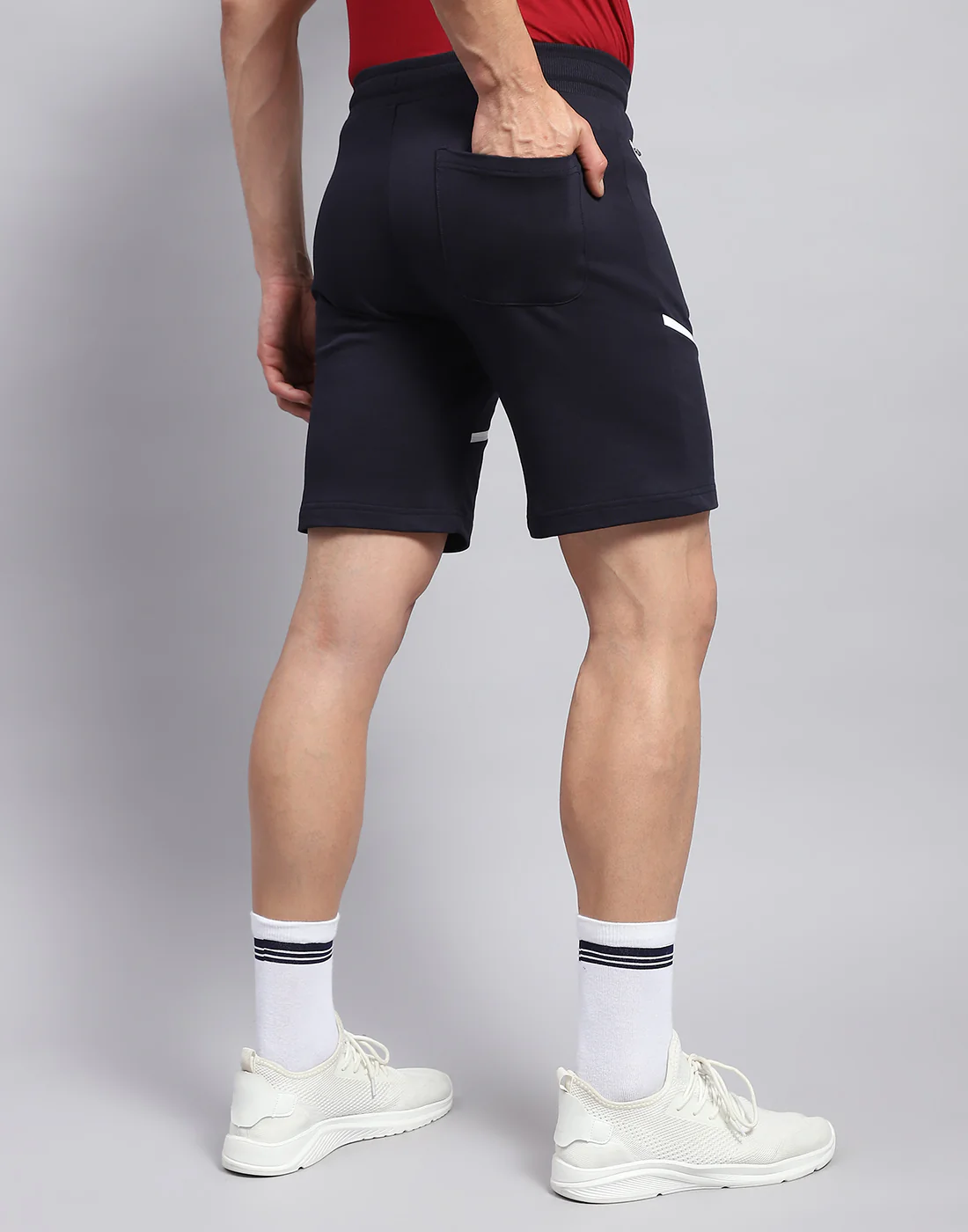 Rock.it Men Navy Blue Solid Smart Fit Short - Image 6