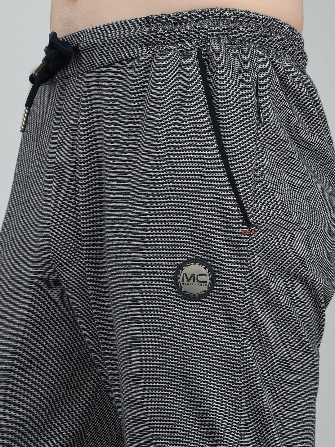 Men Navy Blue Stripe Regular Fit Lower - Image 4