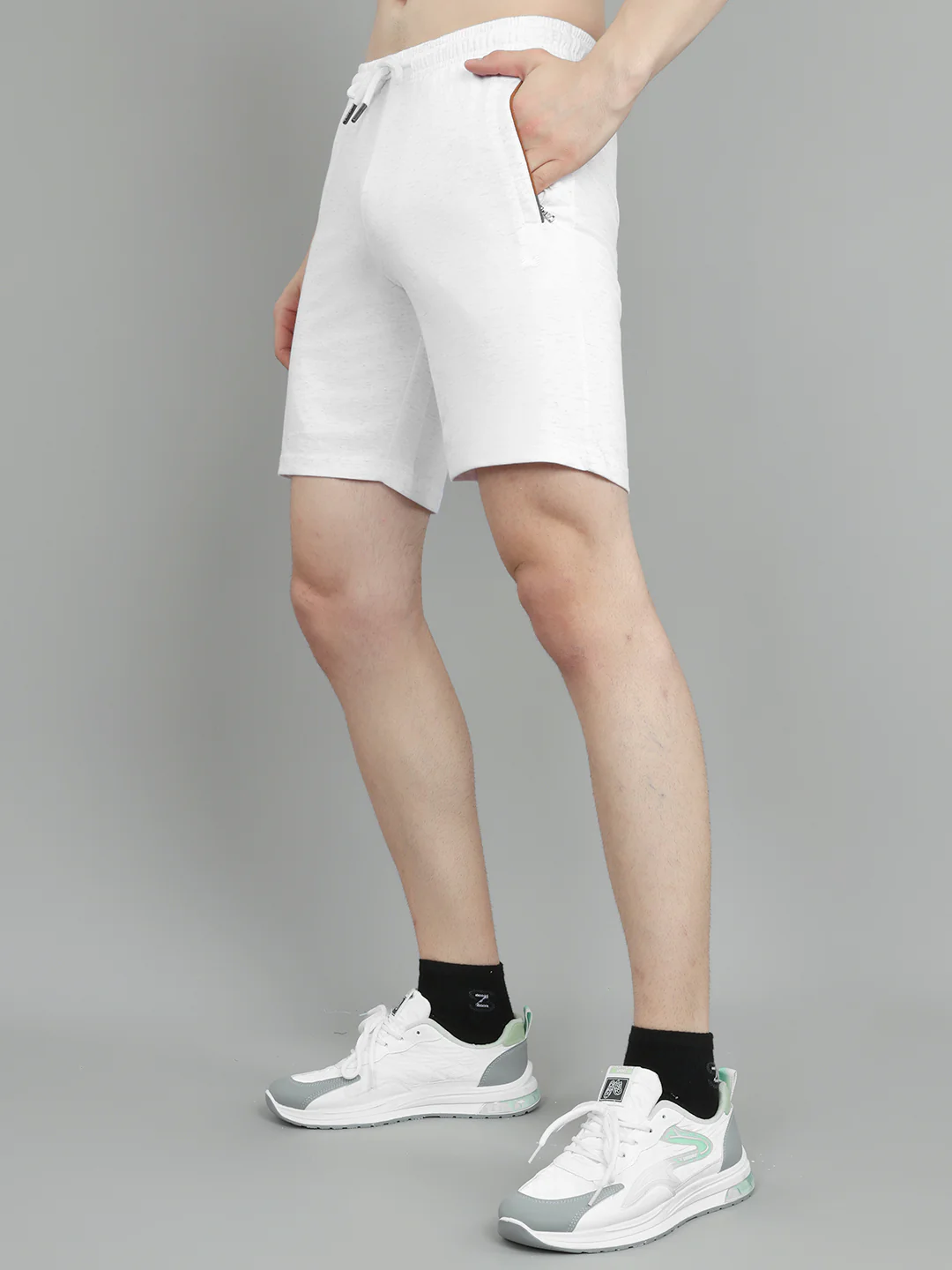 Men Off White Stripe Round Neck Half Sleeve 3 Pc Combo Set - Image 13