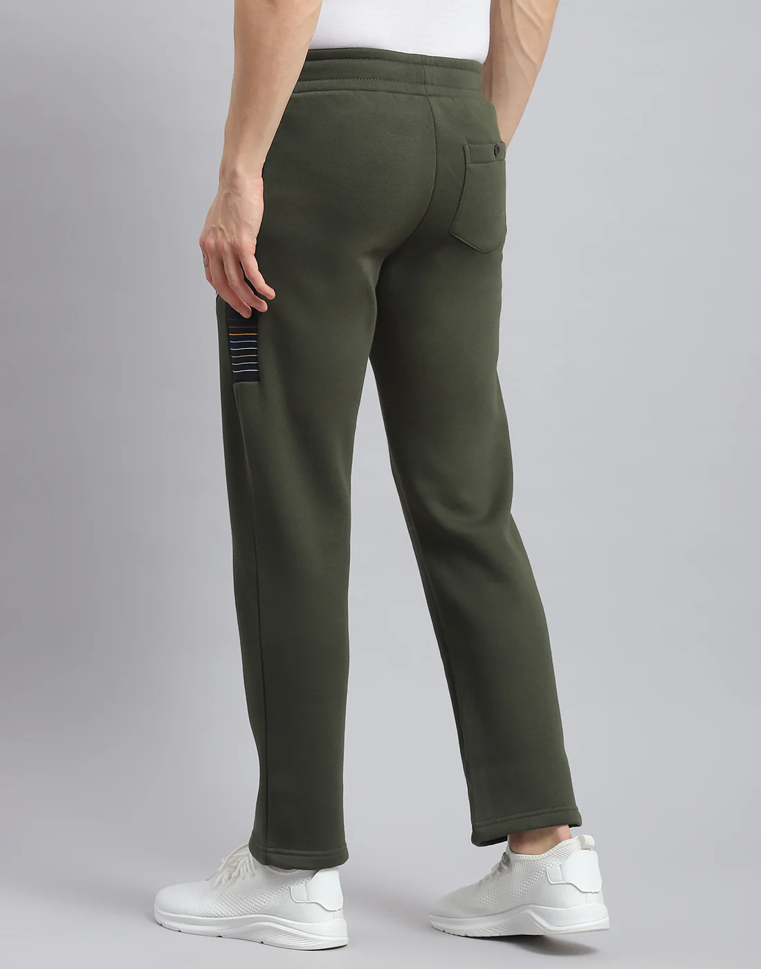 Men Olive Printed Regular Fit Winter Lower - Image 5