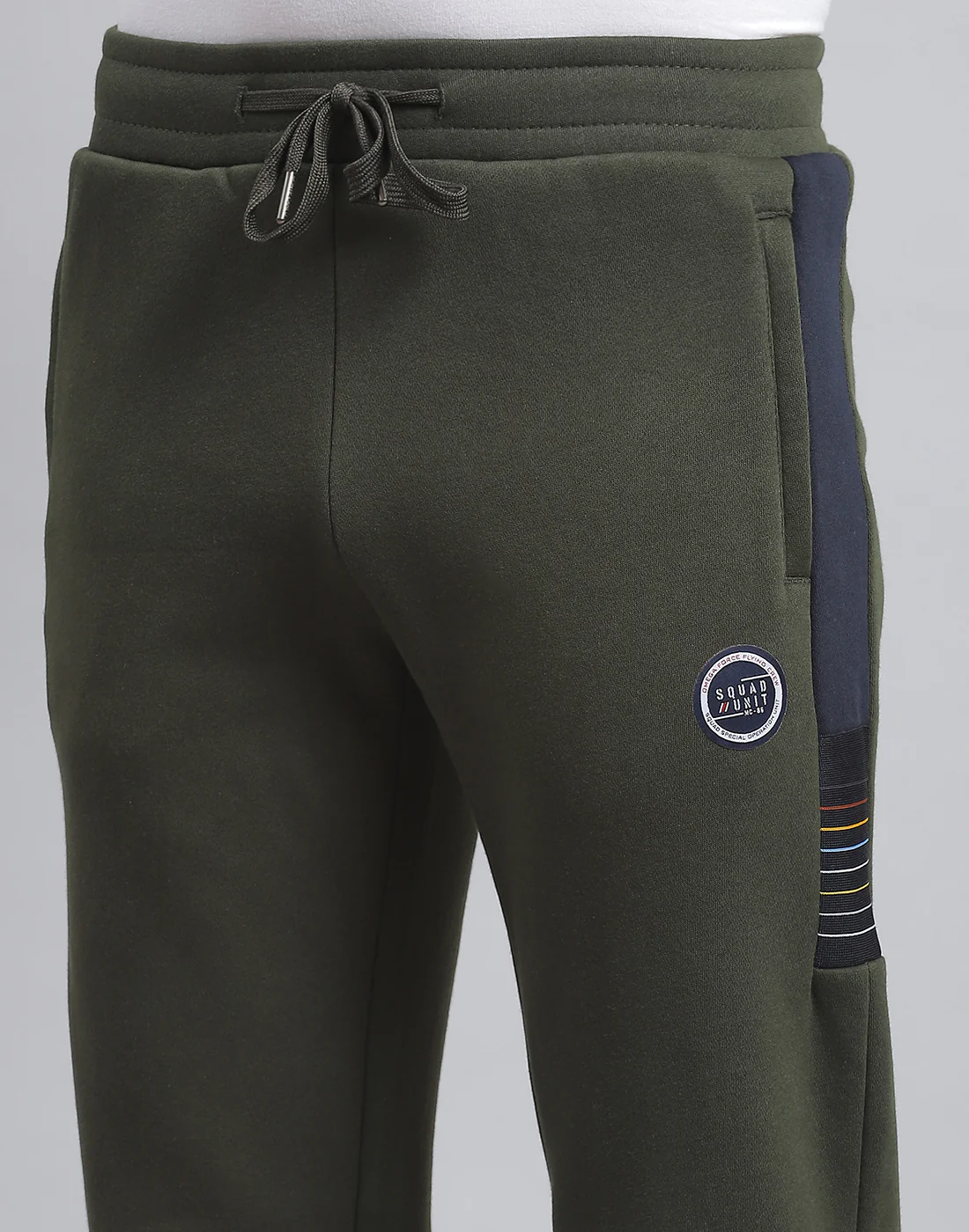 Men Olive Printed Regular Fit Winter Lower - Image 6