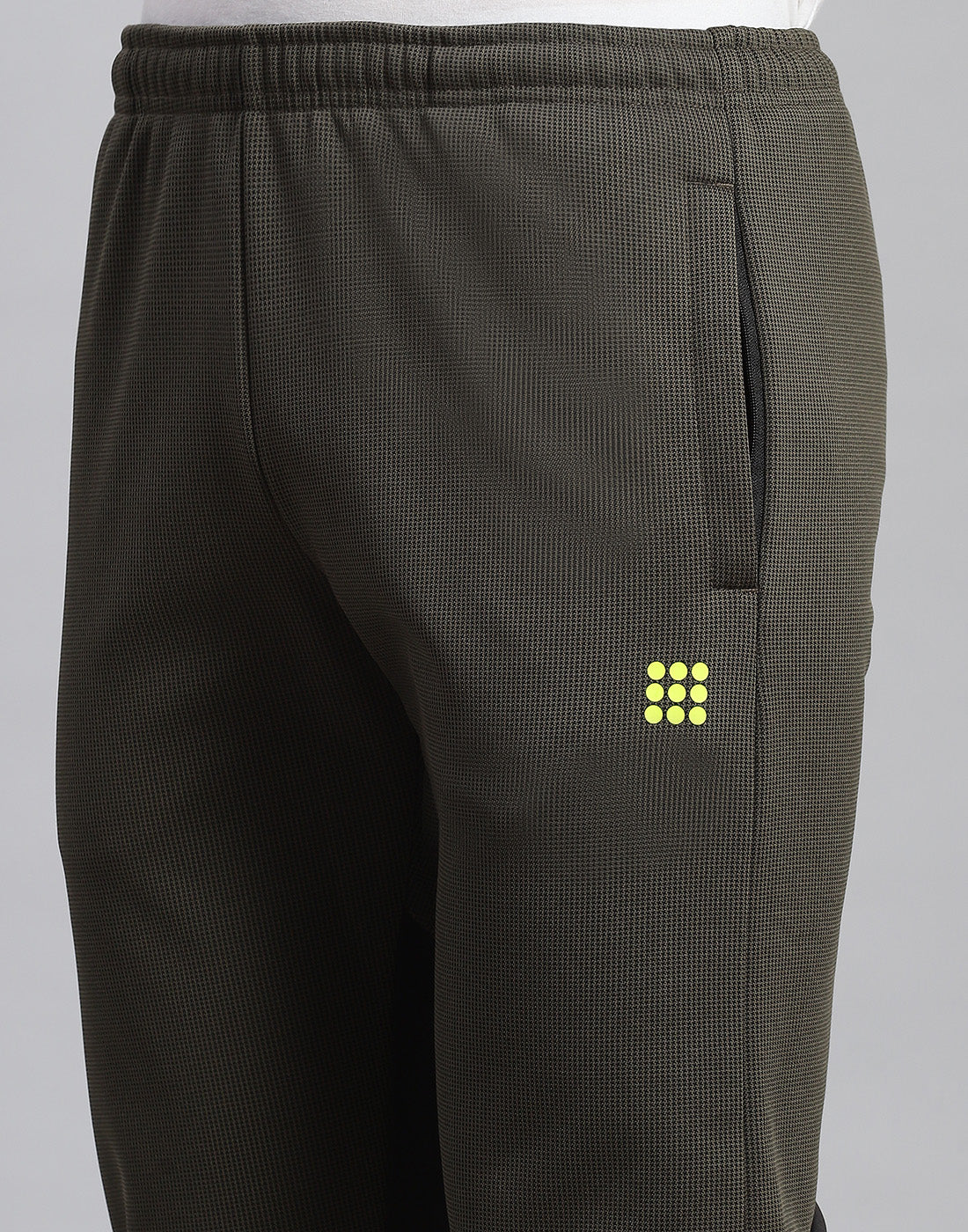 Rock.it Men Olive Self Design Regular Fit Winter Lower - Image 6