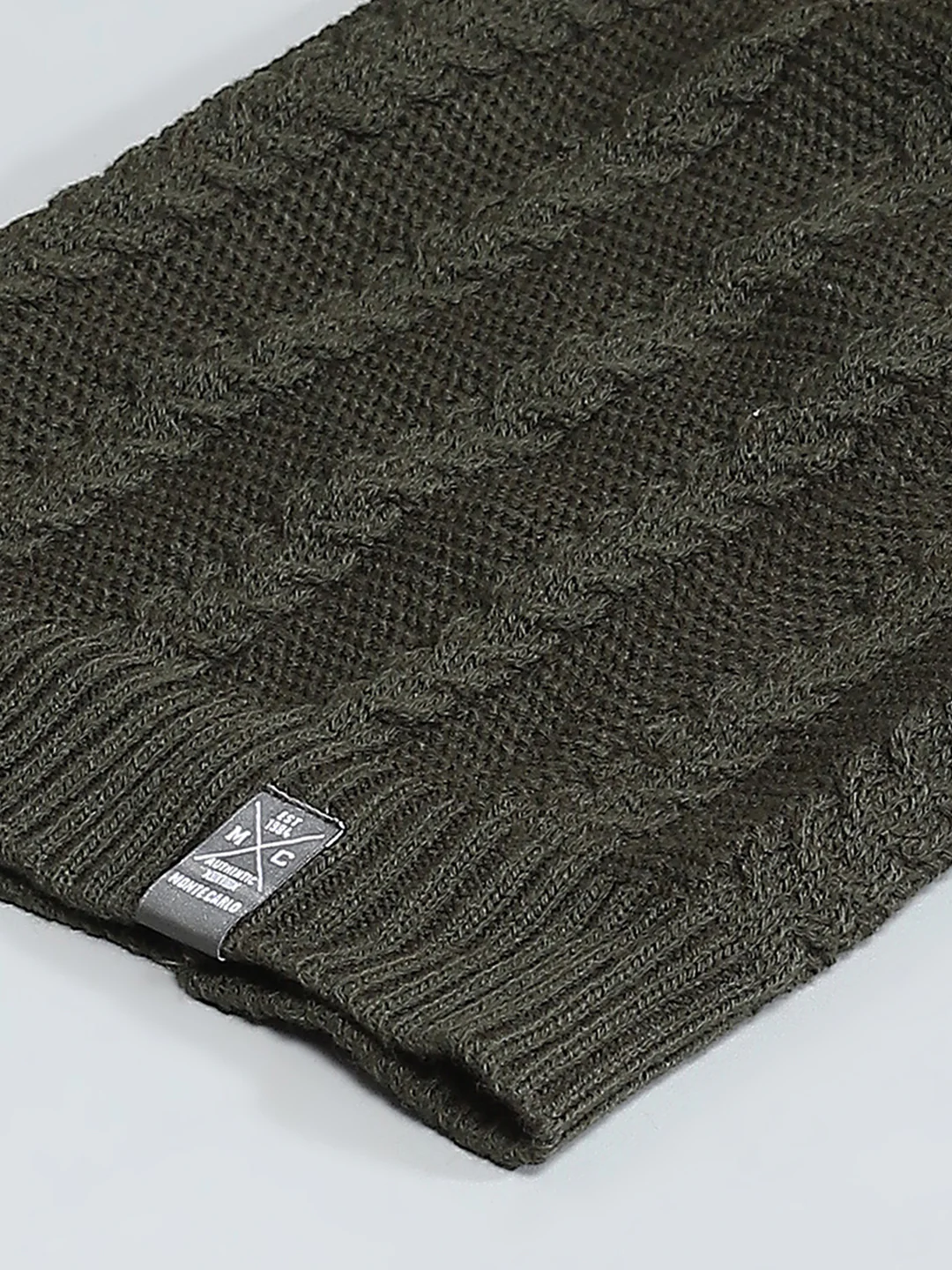 Men Olive Solid Cap - Image 7