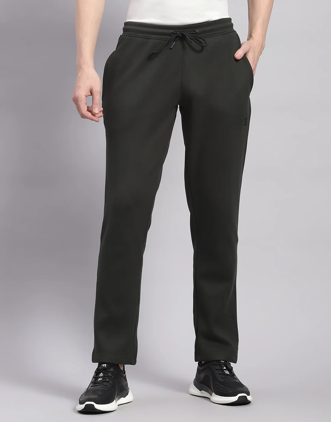 Rock.it Men Olive Solid Regular Fit Lower - Image 2
