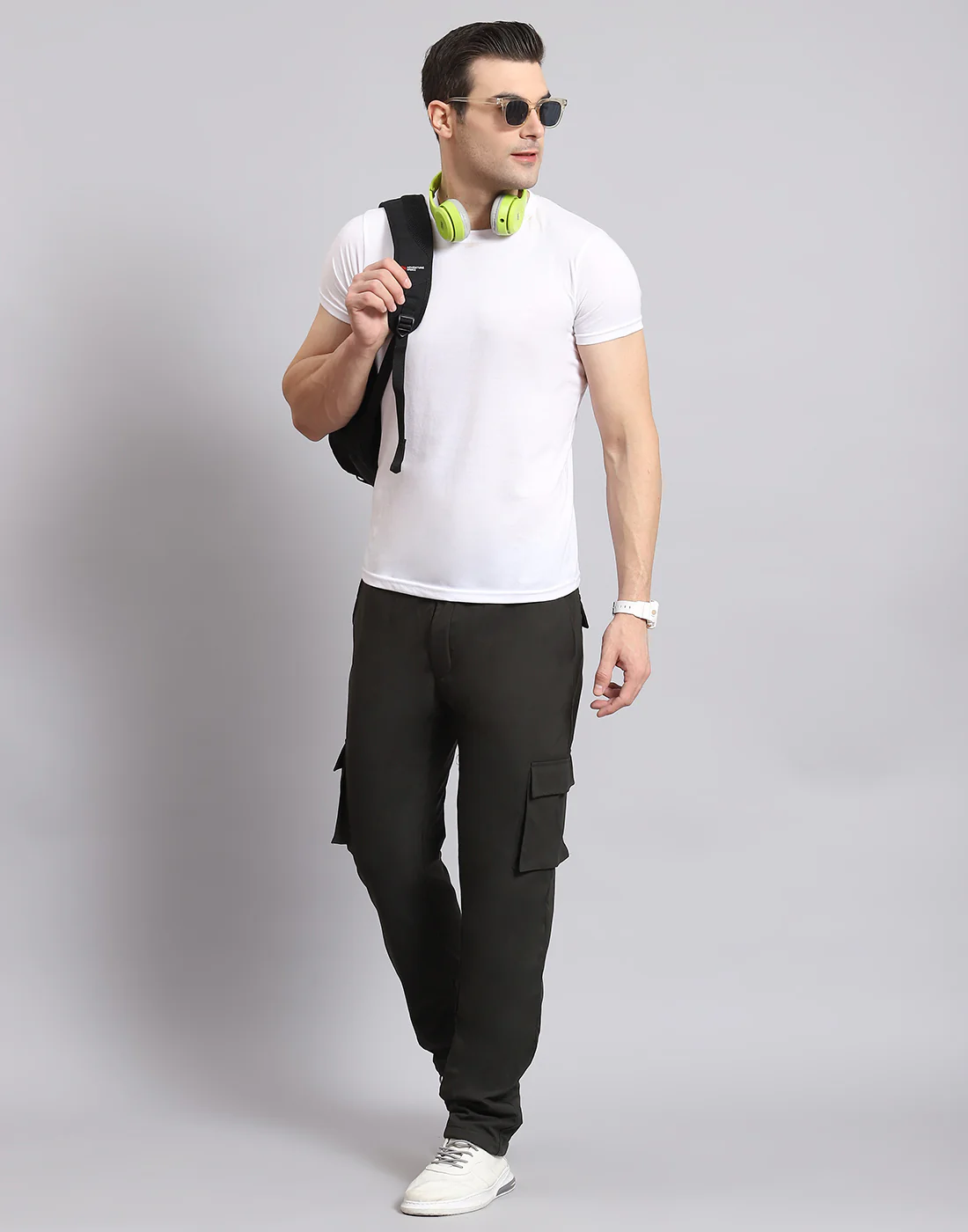 Men Olive Solid Regular Fit Winter Lower - Image 2