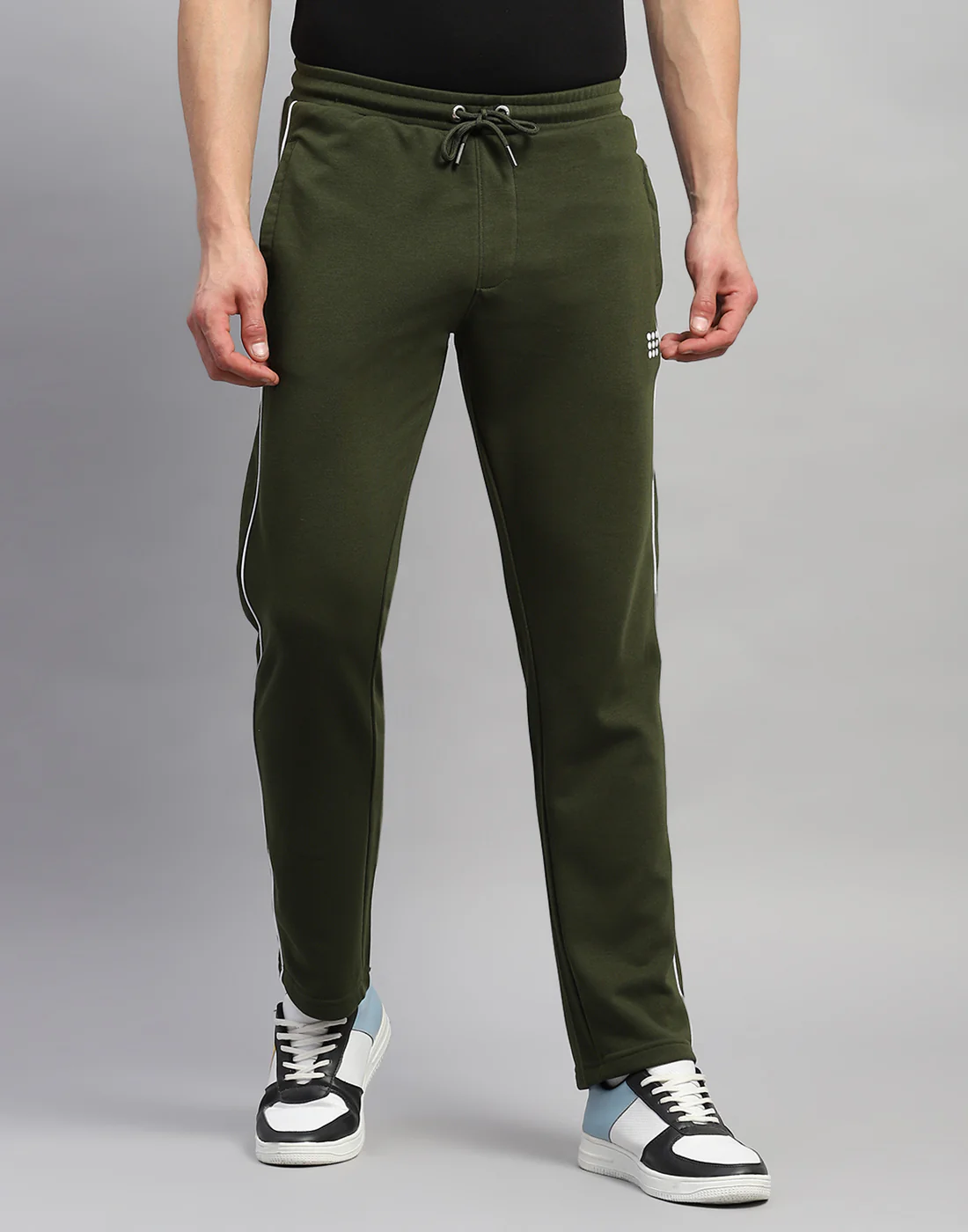 Rock.it Men Olive Solid Regular Fit Lower - Image 3