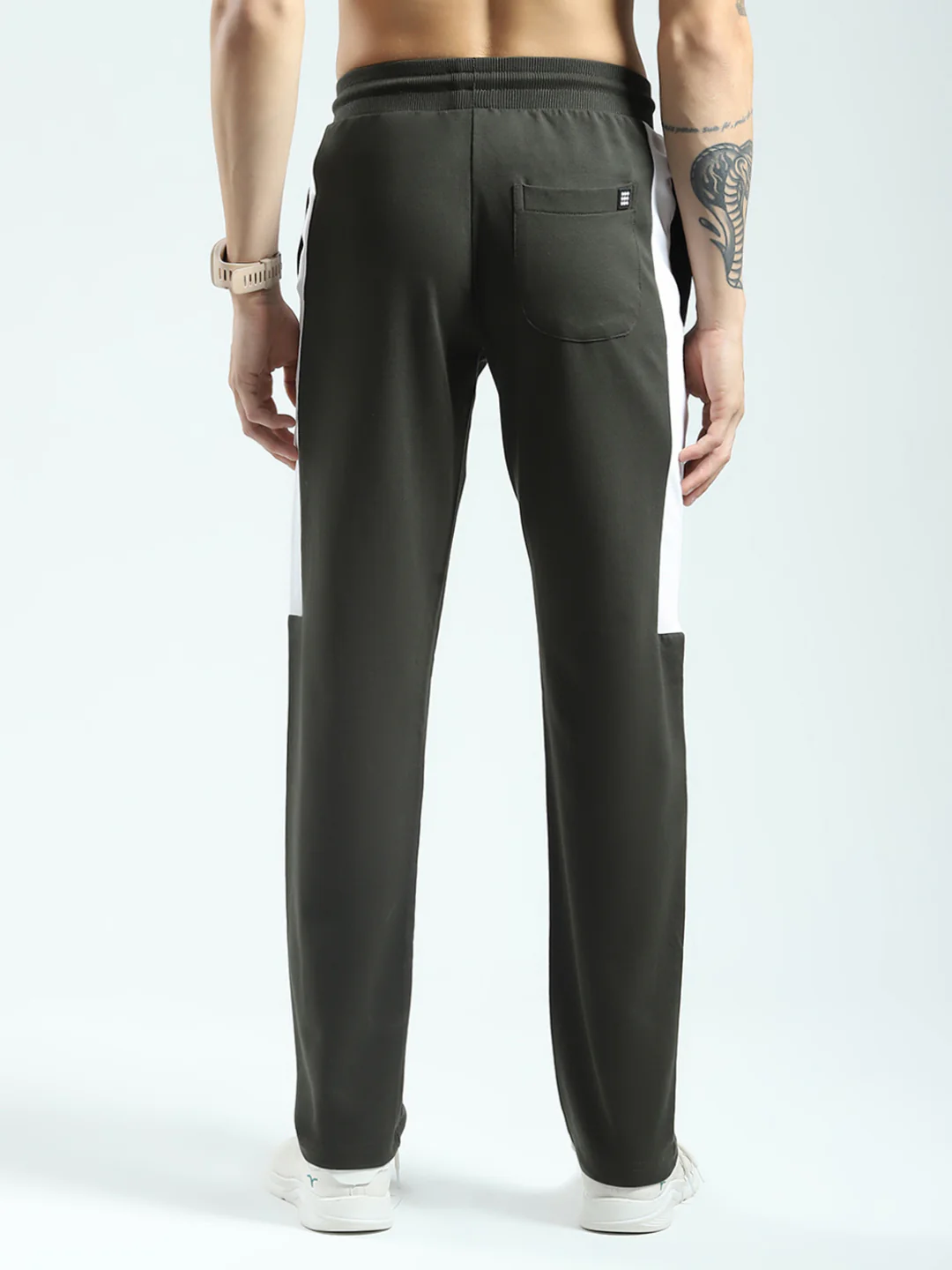 Rock.it Men Olive Solid Regular Fit Lower - Image 5