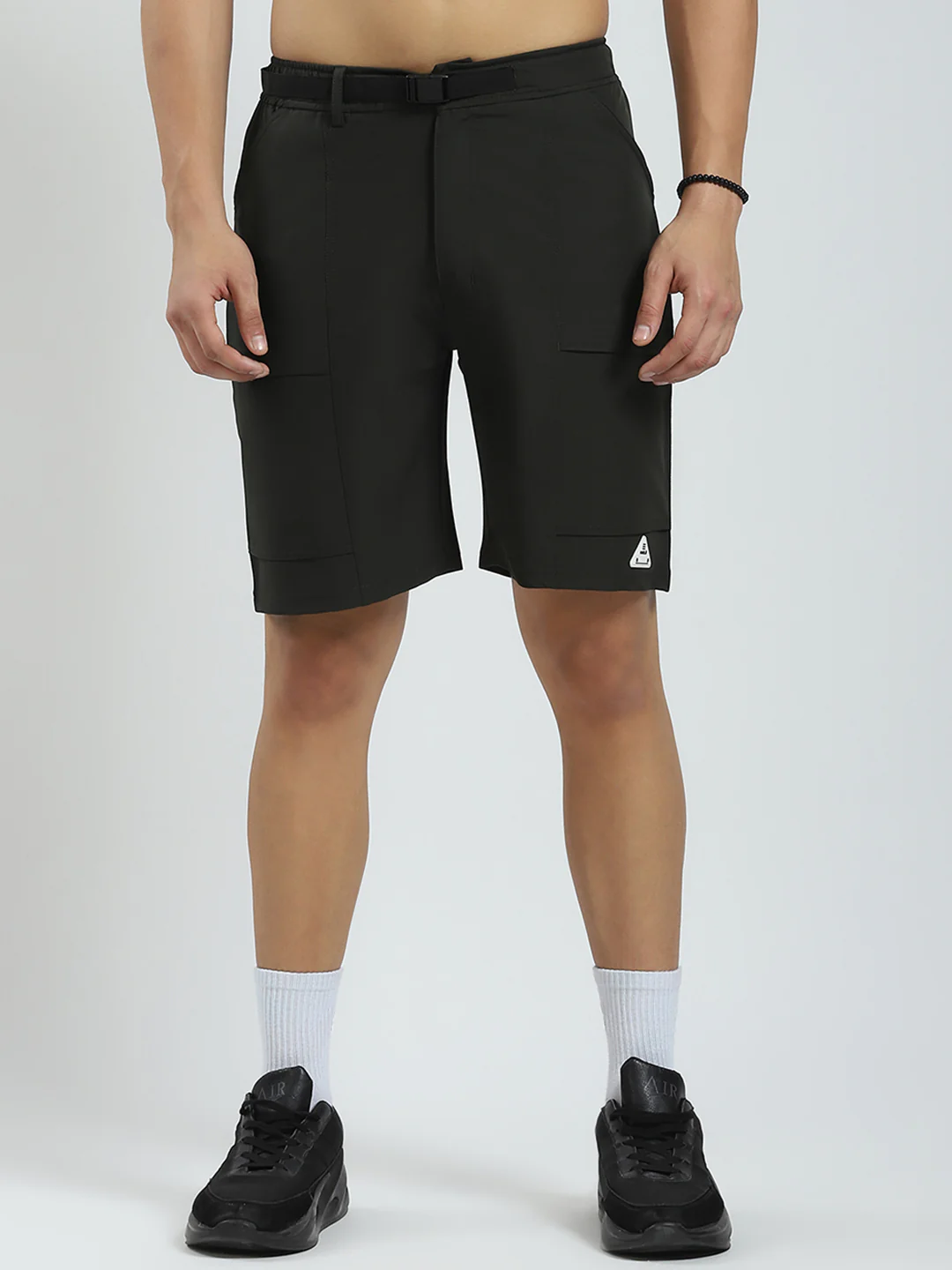 Rock.it Men Olive Solid Regular Fit Short