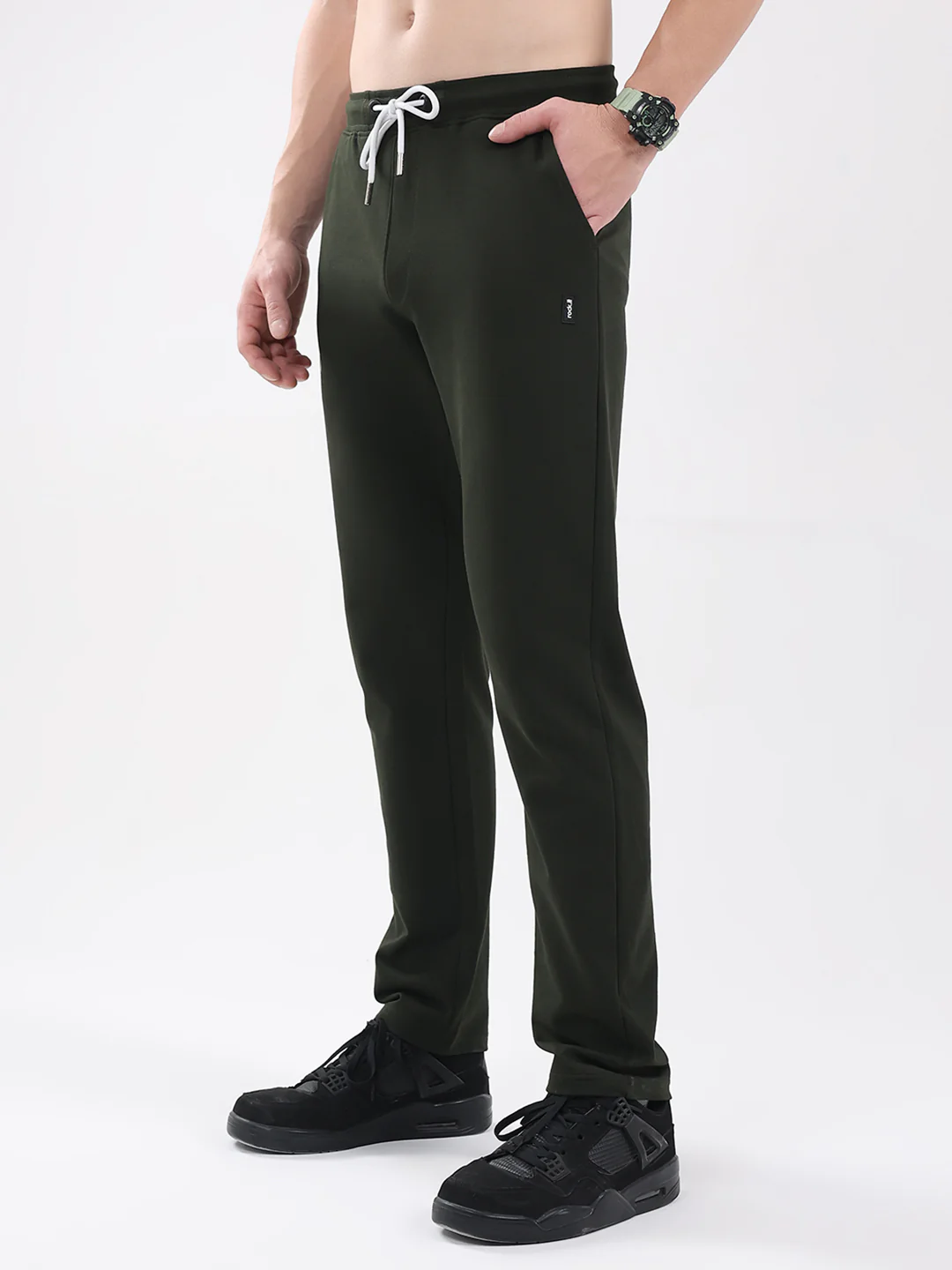 Rock.it Men Olive Solid Regular Fit Winter Lower - Image 3