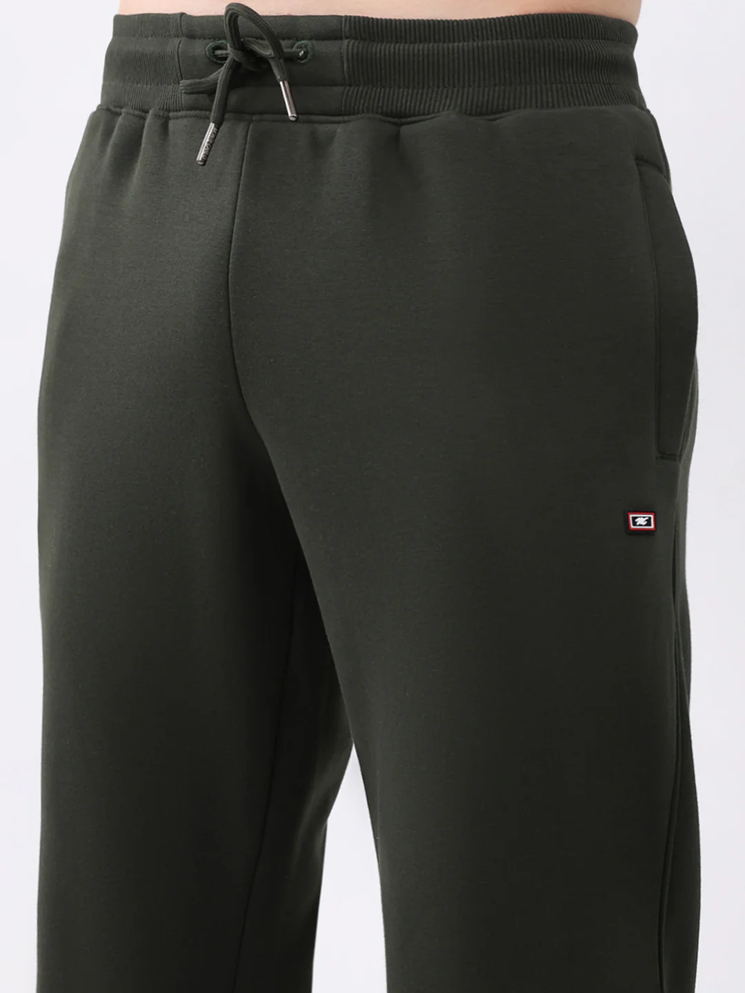 Men Olive Solid Regular Fit Winter Lower - Image 6