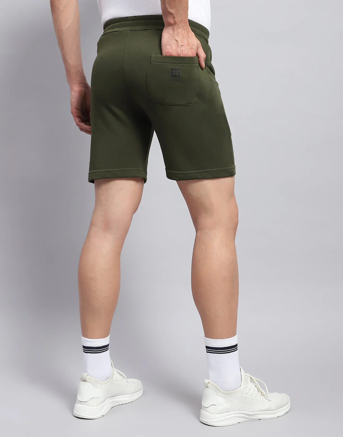 Rock.it Men Olive Solid Smart Fit Short - Image 6