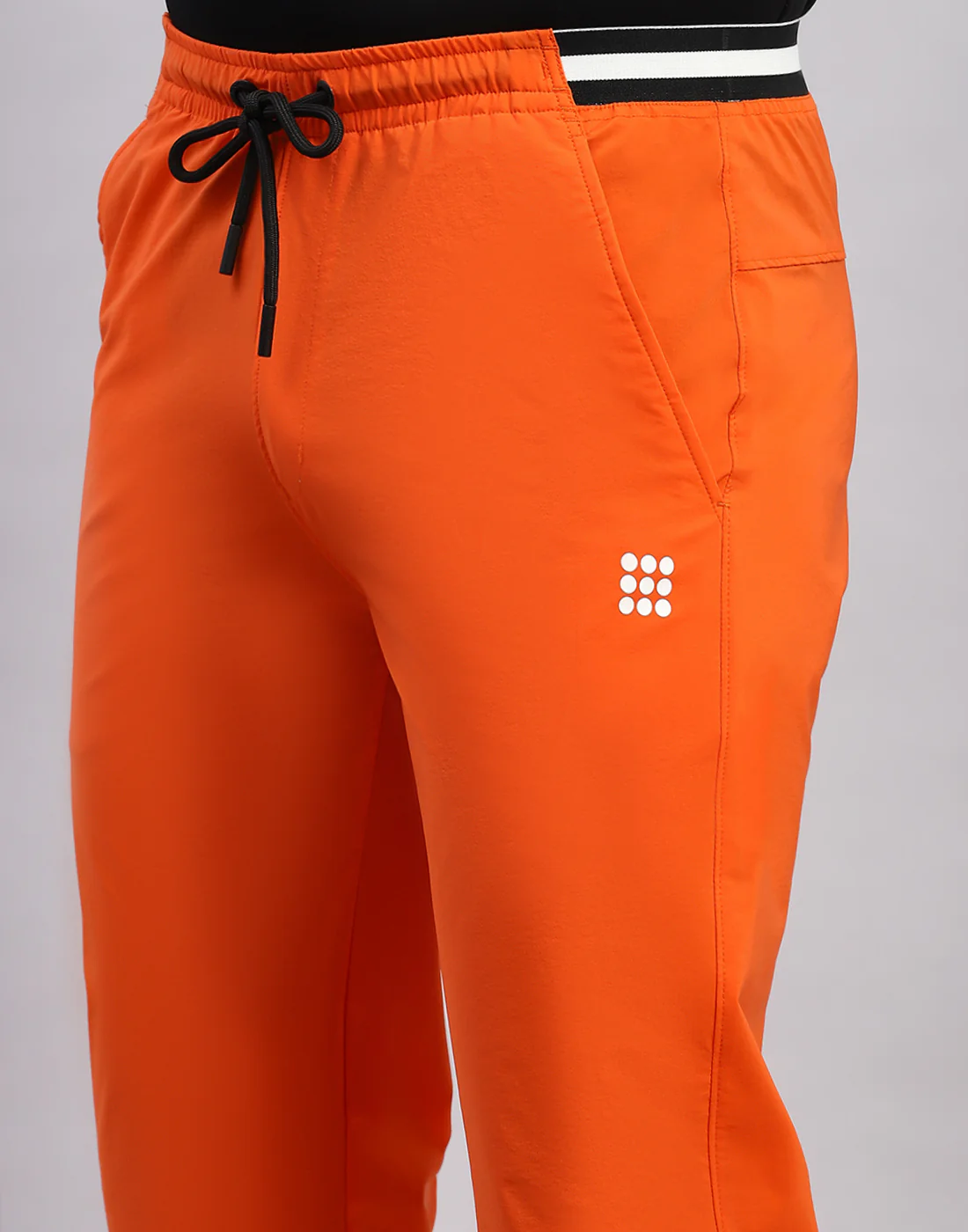 Rock.it Men Orange Printed Smart Fit Lower - Image 6